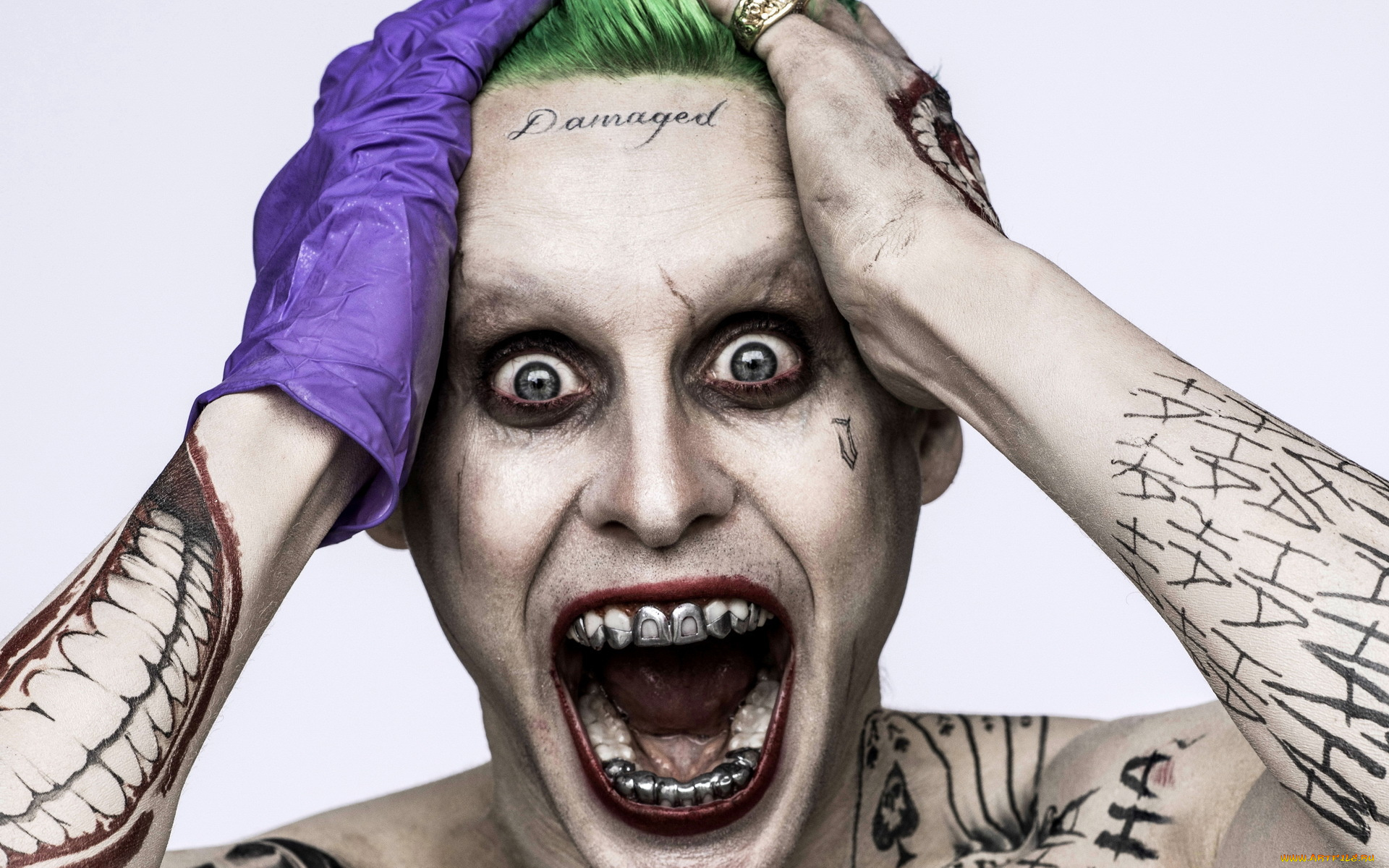кино, фильмы, suicide, squad, перчатка, тату, зубы, joker, jared, leto, suicide, squad, отряд, самоубийц, ужас, крик, джаред, лето