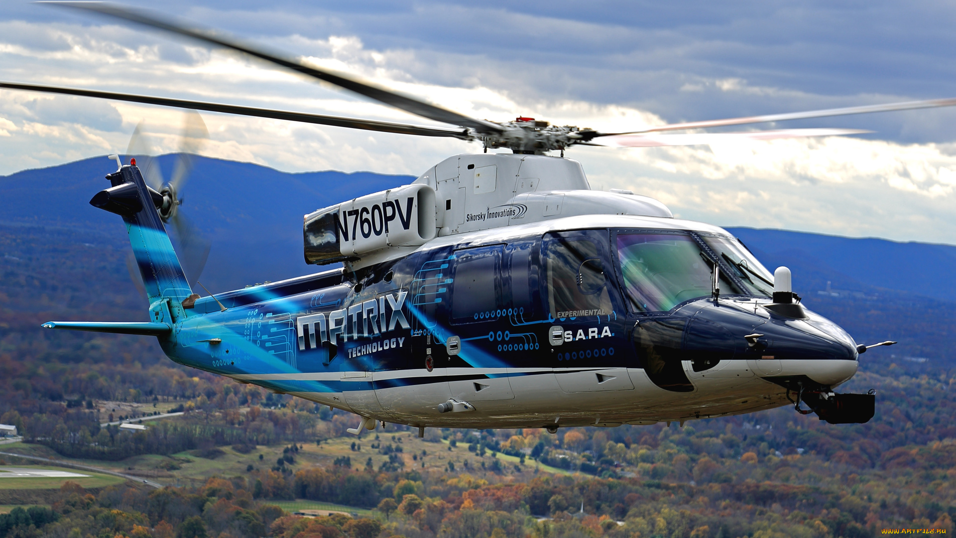 авиация, вертолёты, вертолет, небо, гражданская, сикорский