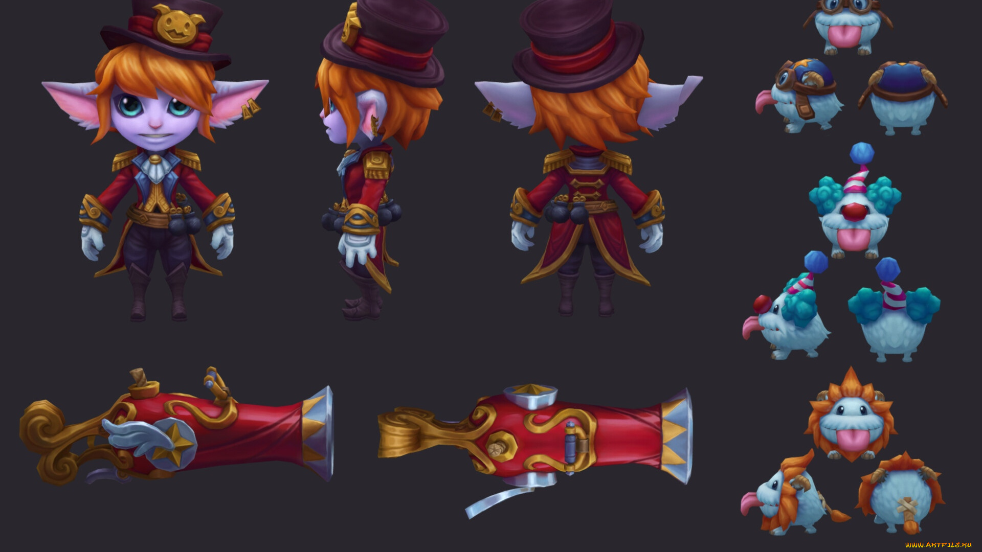 видео, игры, league, of, legends, tristana, ракурсы, оружие, поро