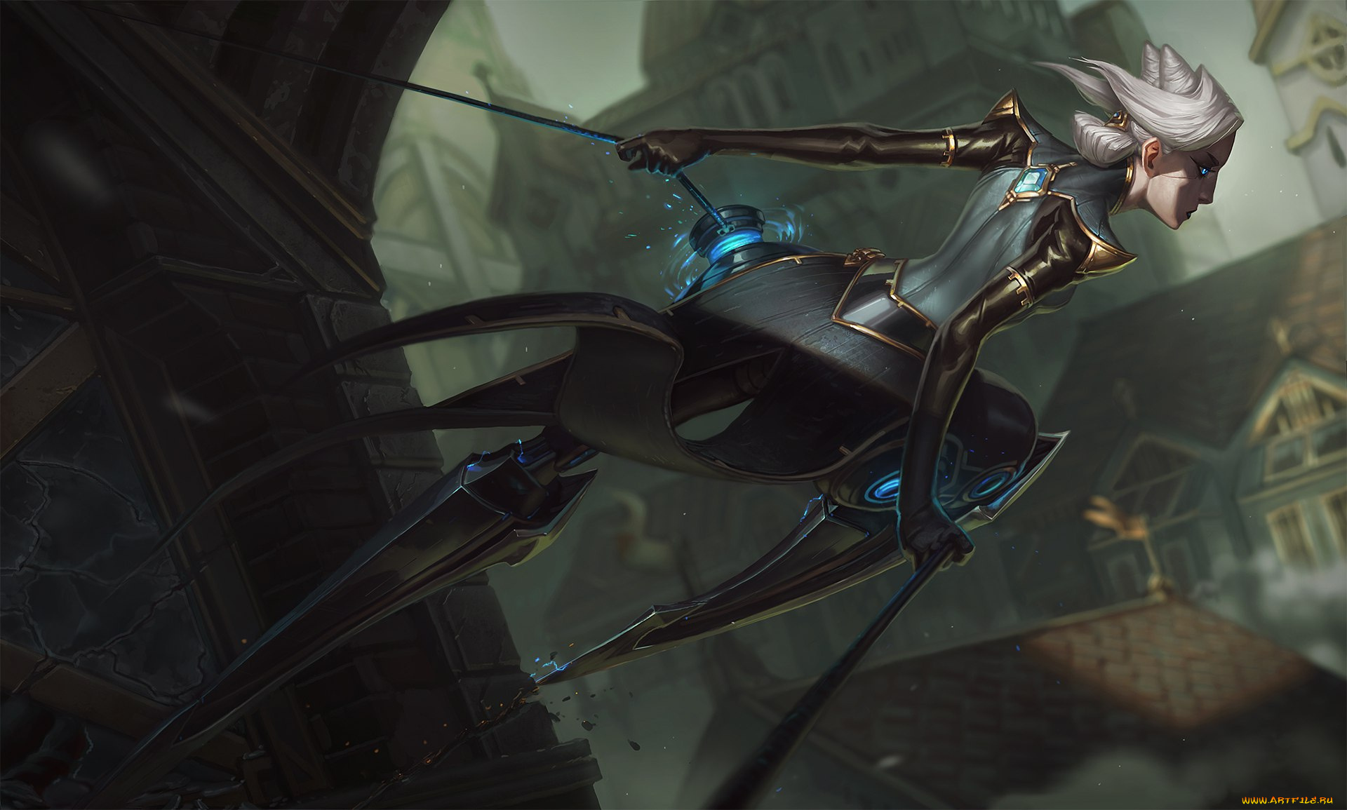 видео, игры, league, of, legends, camille, стена