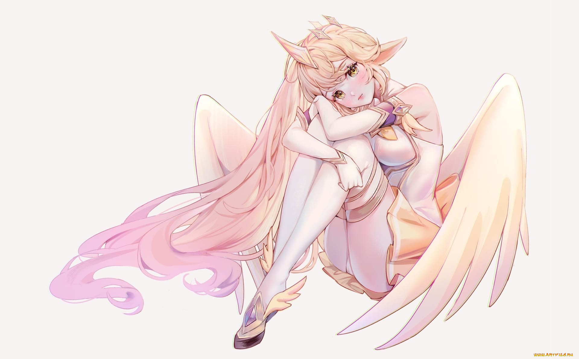 видео, игры, league, of, legends, soraka, крылья