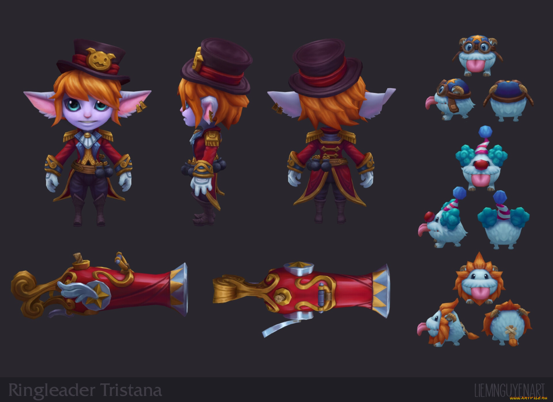 видео, игры, league, of, legends, tristana, ракурсы, оружие, поро