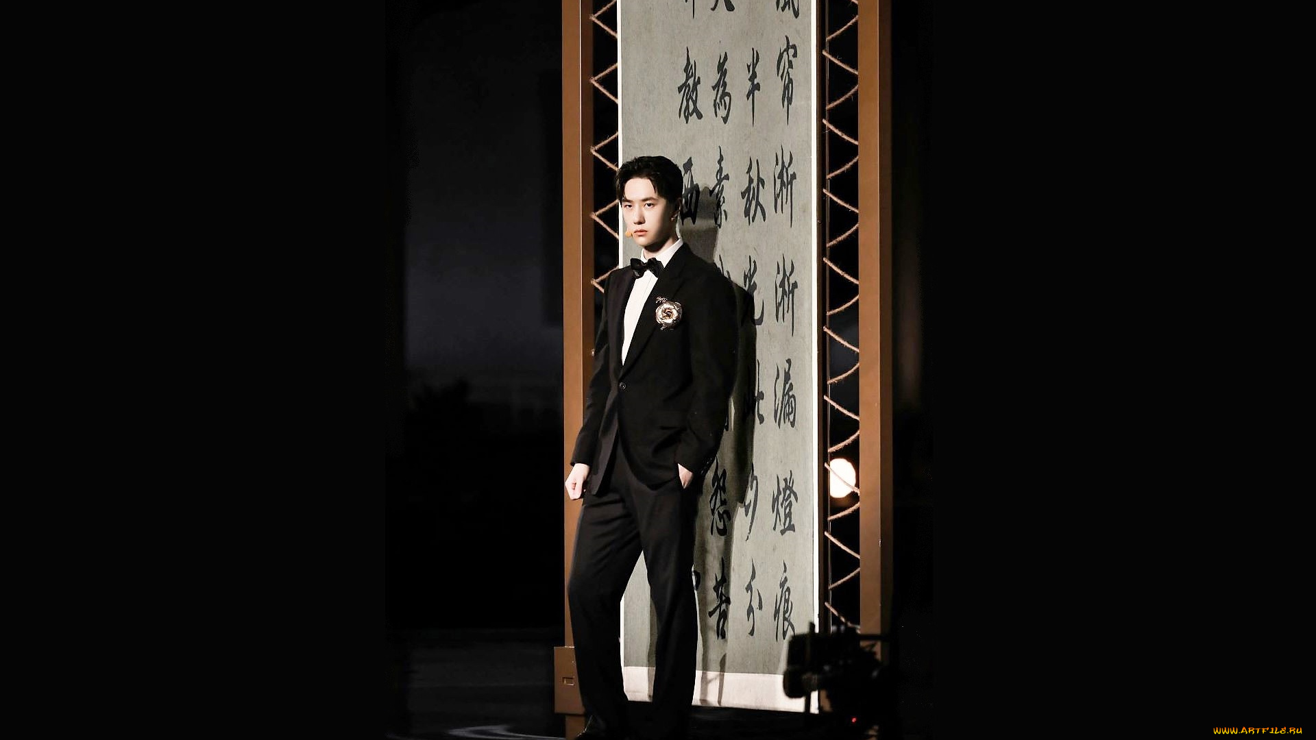 мужчины, gong, jun, |, simon, gong, актер, костюм, панно, жест