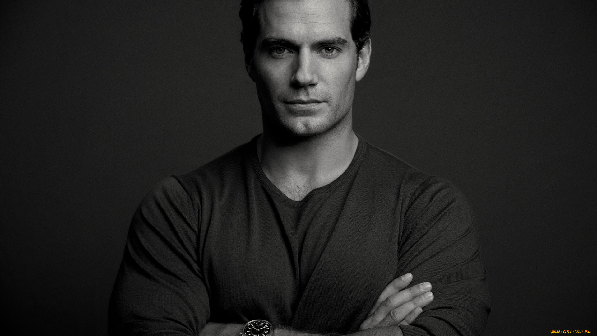 мужчины, henry, cavill, монохром