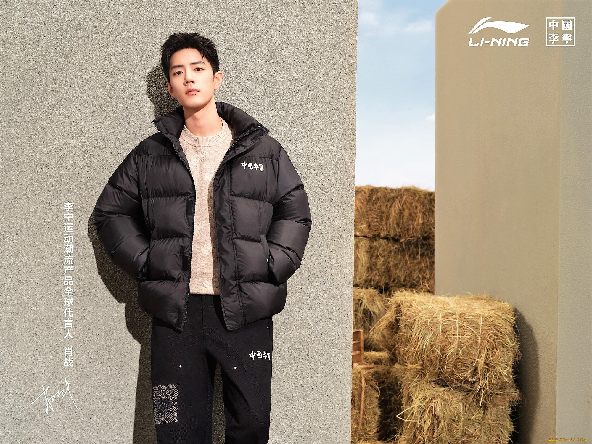 мужчины, wang, yi, bo, актер, свитер, джинсы, сумка