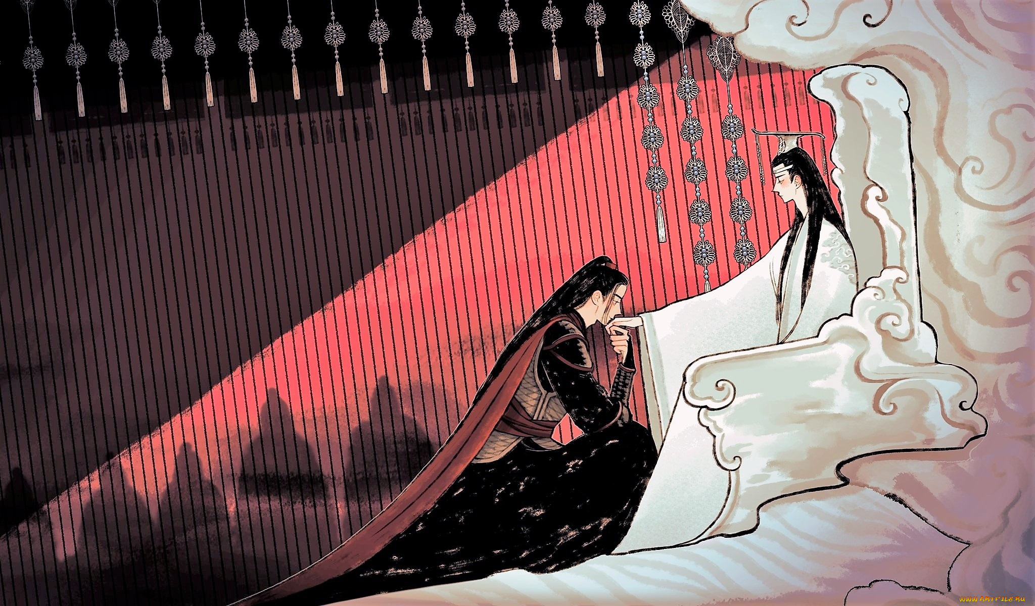 аниме, mo, dao, zu, shi, лань, ванцзи, вэй, усянь, трон