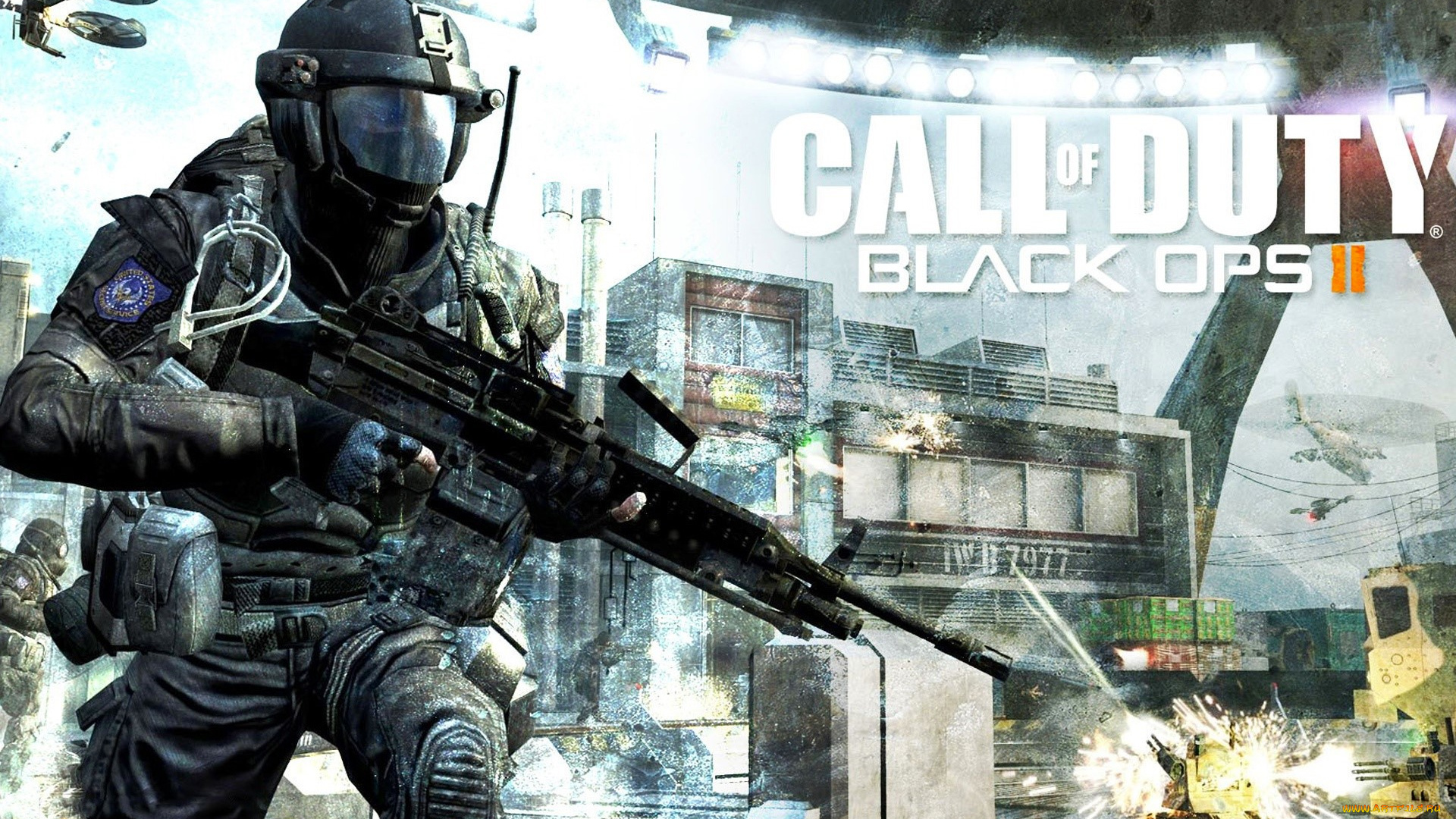 видео, игры, call, of, duty, , black, ops, ii, солдат, амуниция, здание