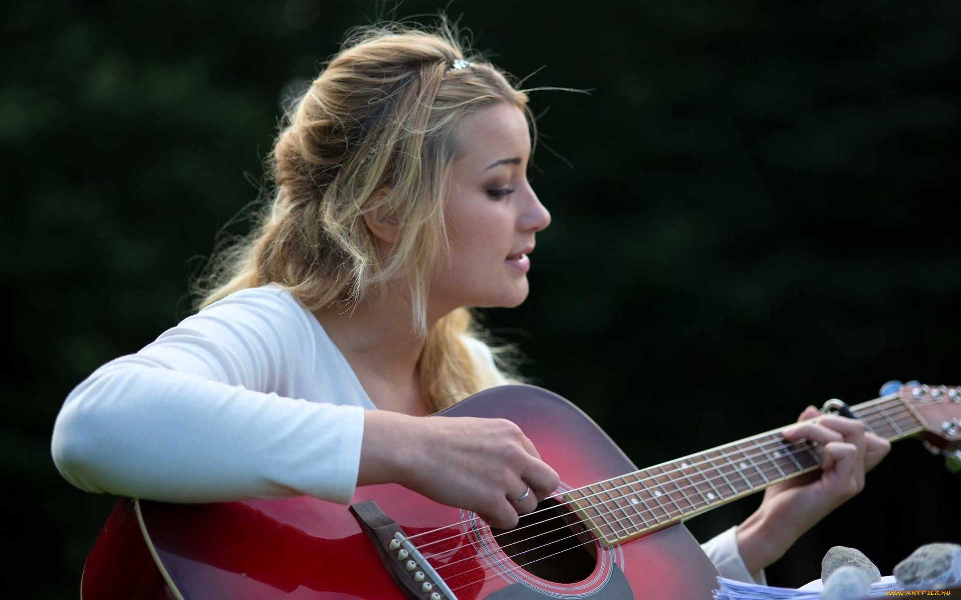 музыка, -другое, блондинка, гитара