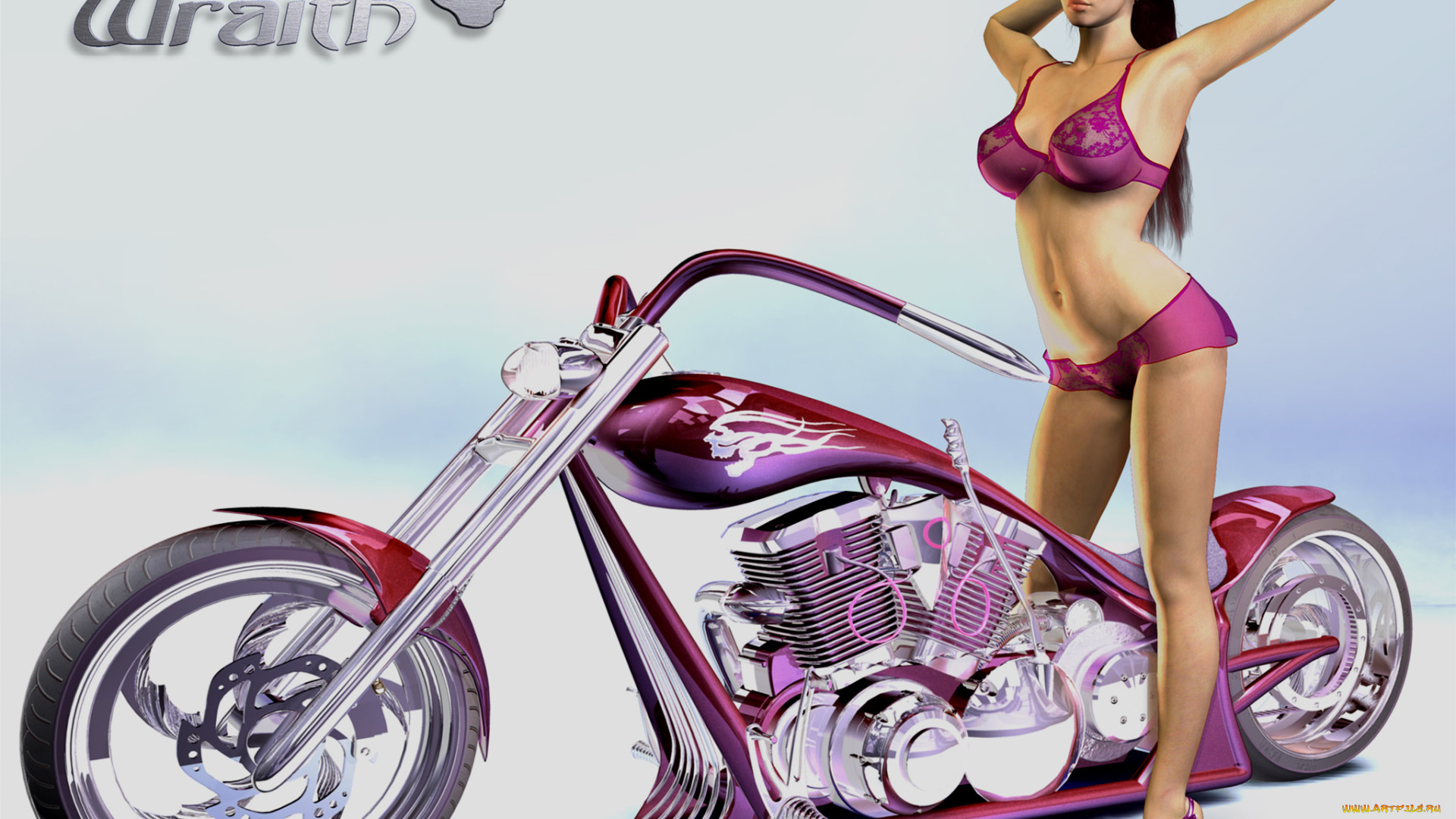 мотоциклы, мото, девушкой