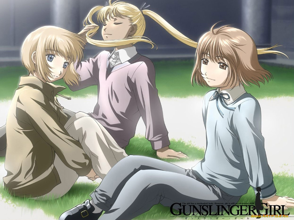 аниме, gun, slinger, girl