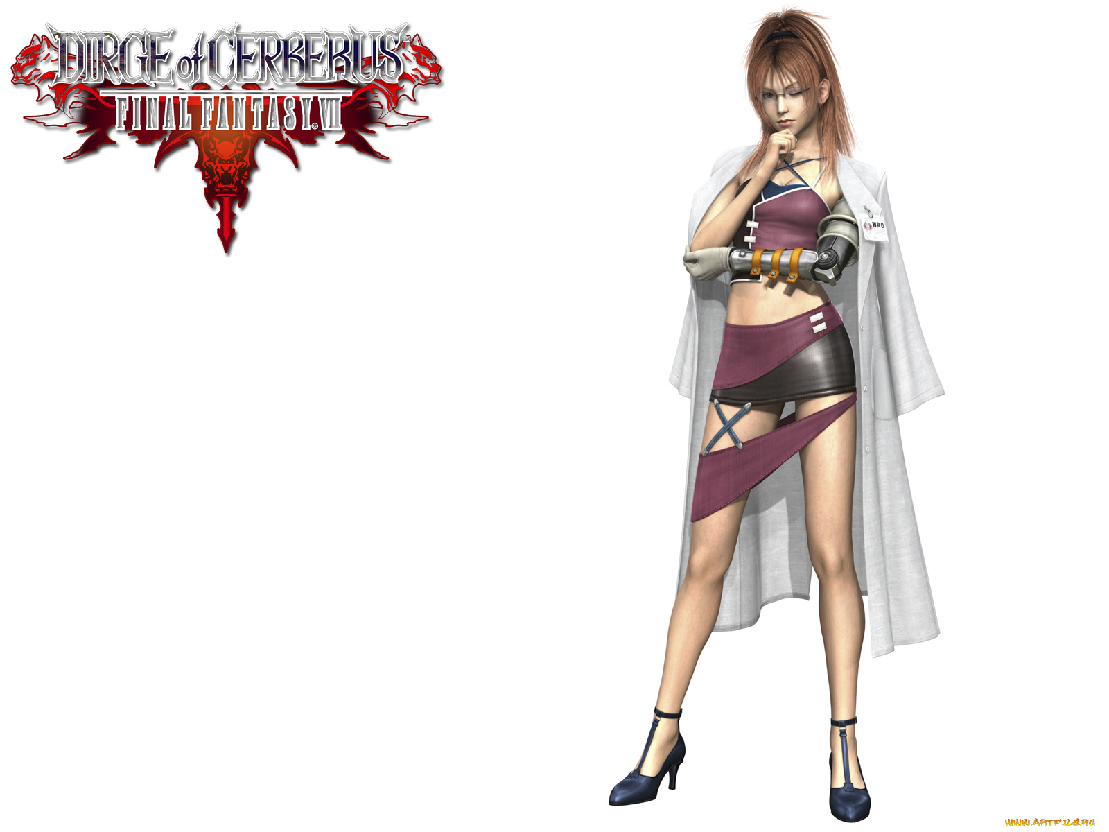 видео, игры, final, fantasy, vii, dirge, of, cerberus