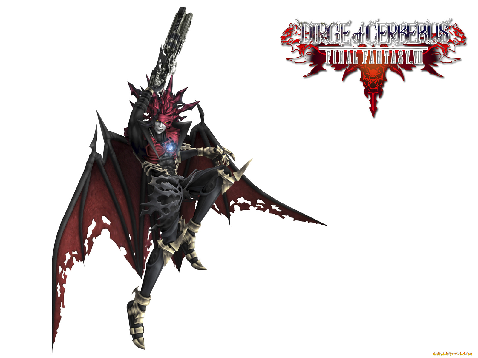 видео, игры, final, fantasy, vii, dirge, of, cerberus