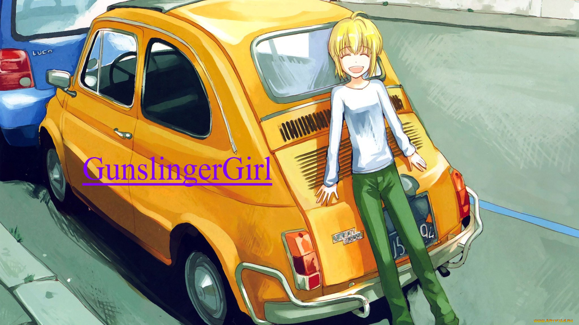аниме, gun, slinger, girl
