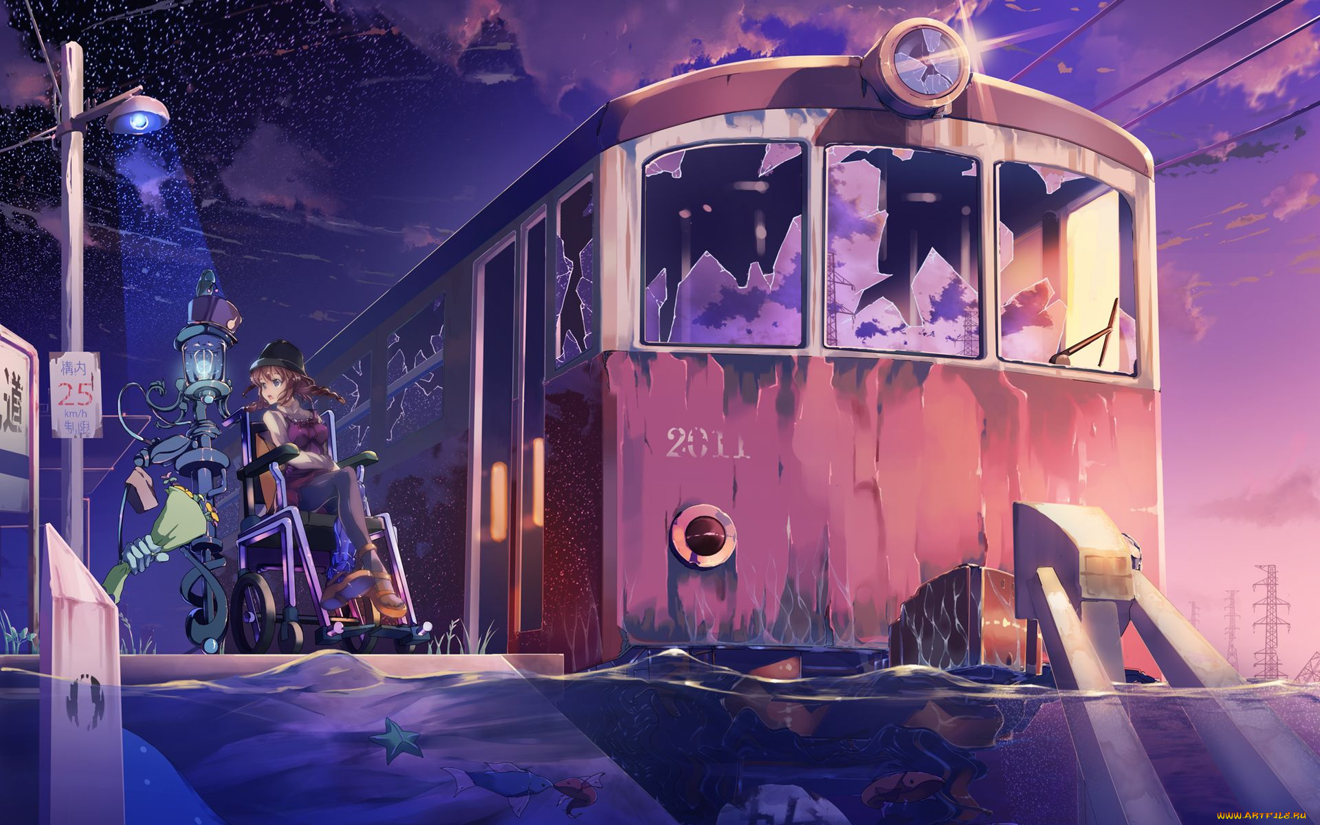 аниме, weapon, blood, technology