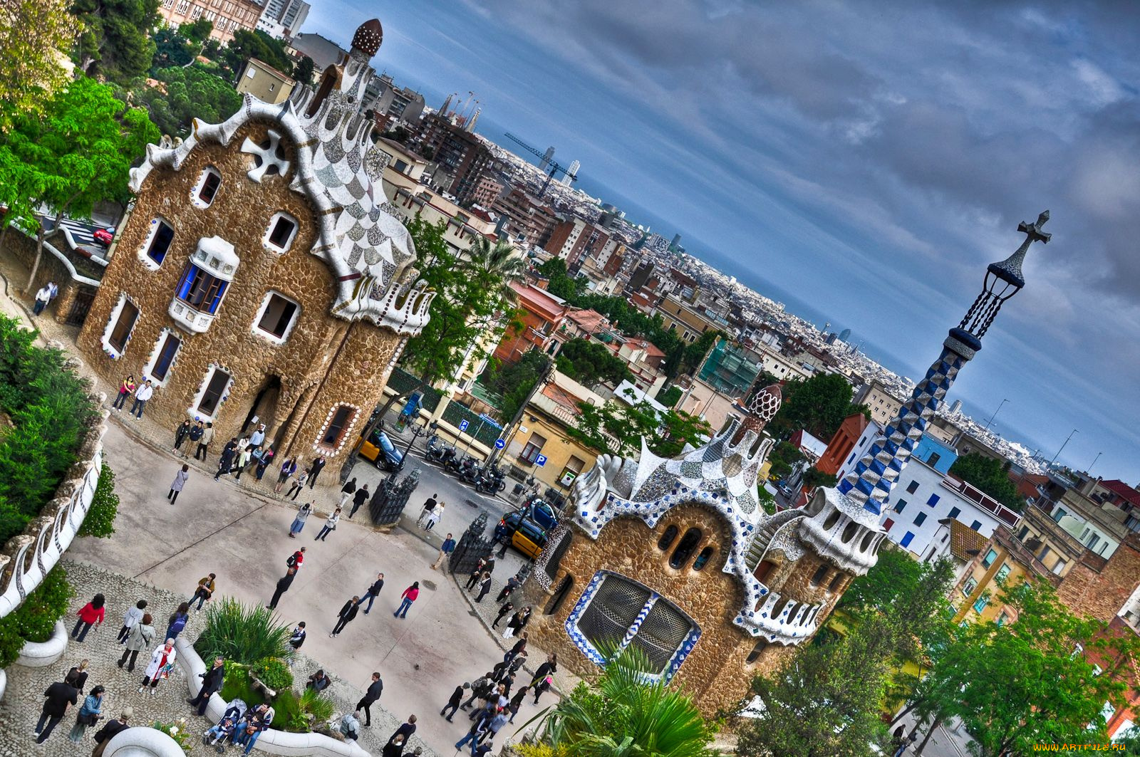 города, барселона, испания, здания, архитектура, гауди