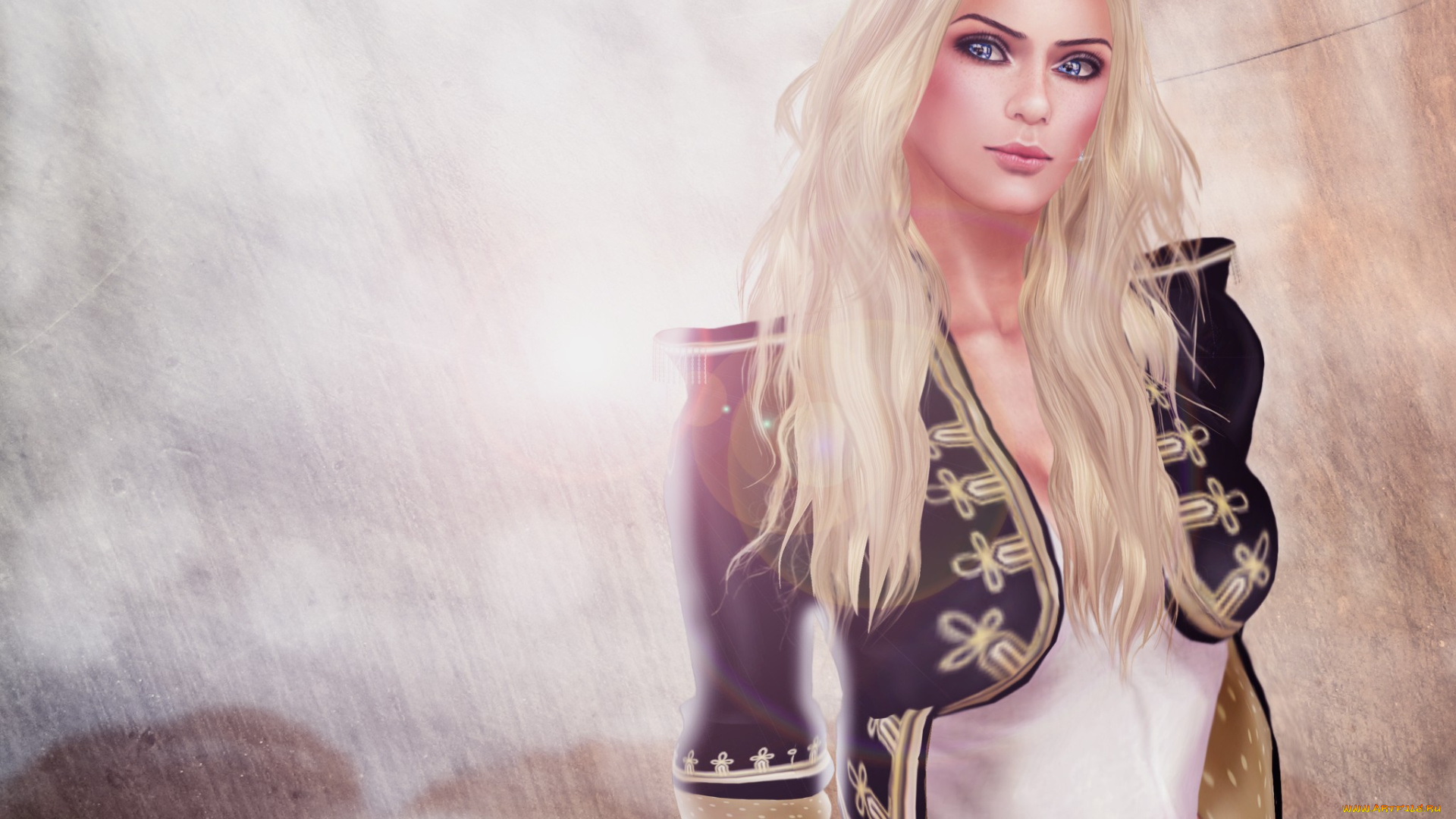 3д, графика, people, люди, девушка, блондинка