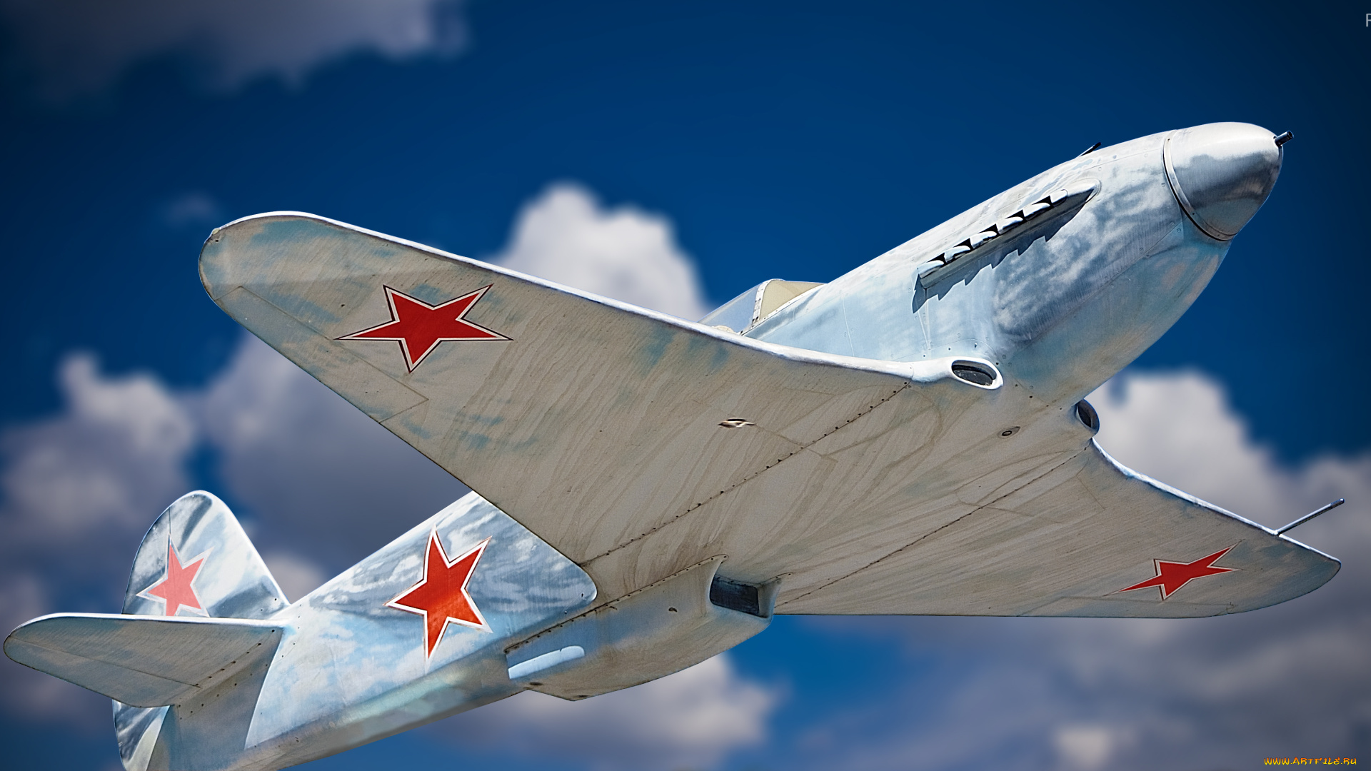 авиация, 3д, рисованые, graphic, звезда, як3, самолет