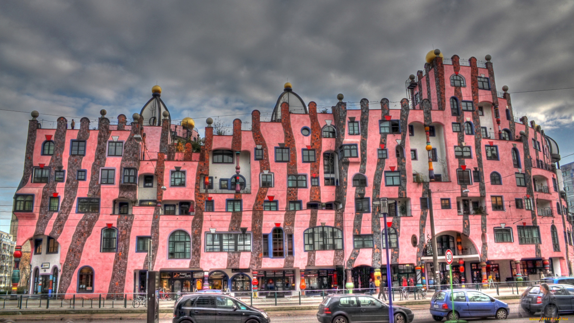 магдебург, германия, города, здания, дома, оригинальный, современный, архитектура