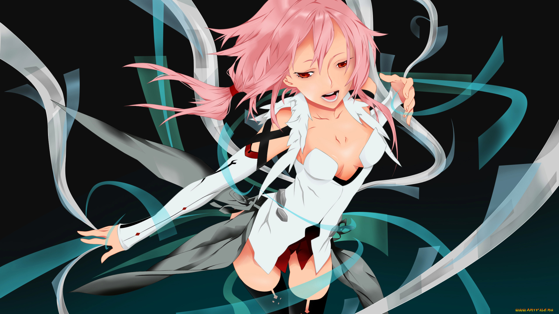 yuzuriha, inori, аниме, guilty, crown