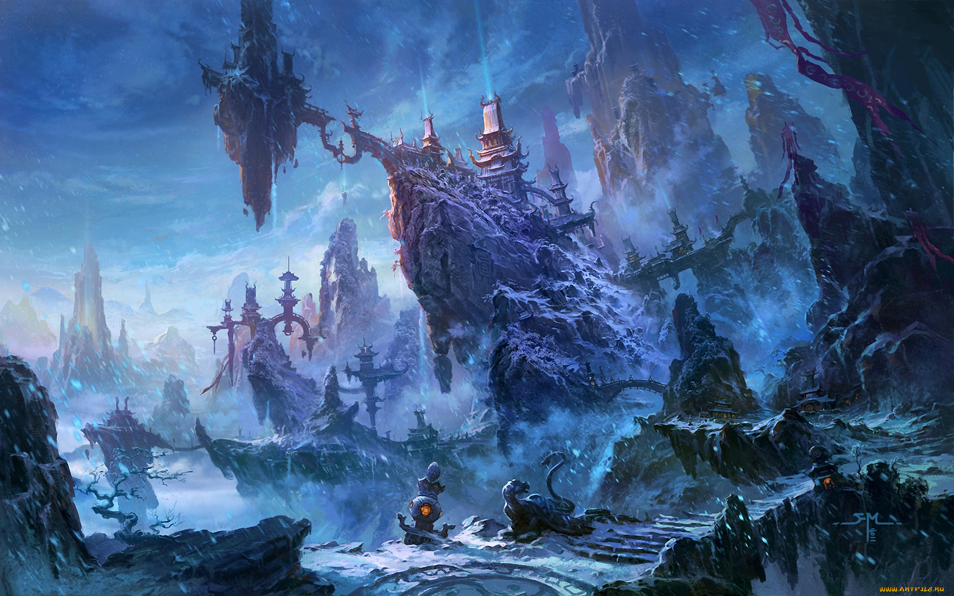 фэнтези, иные, миры, времена, скалы