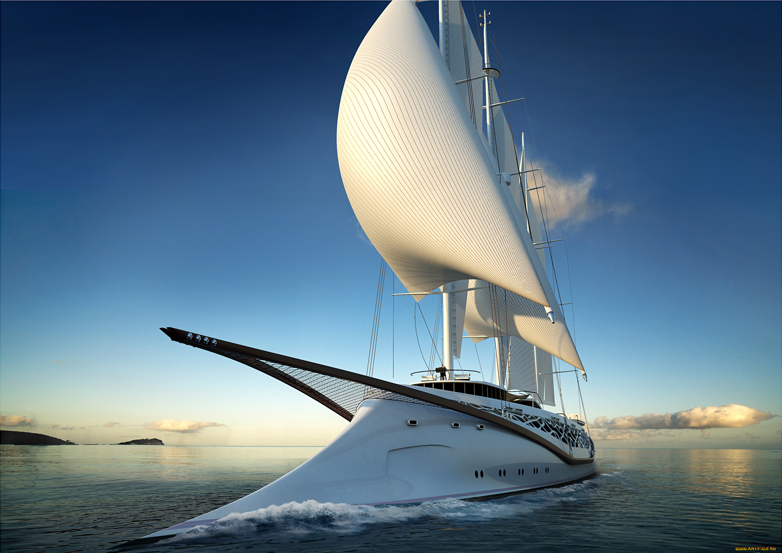 phoenicia, sailing, yacht, concept, by, igor, lobanov, корабли, Яхты, яхта, финикия
