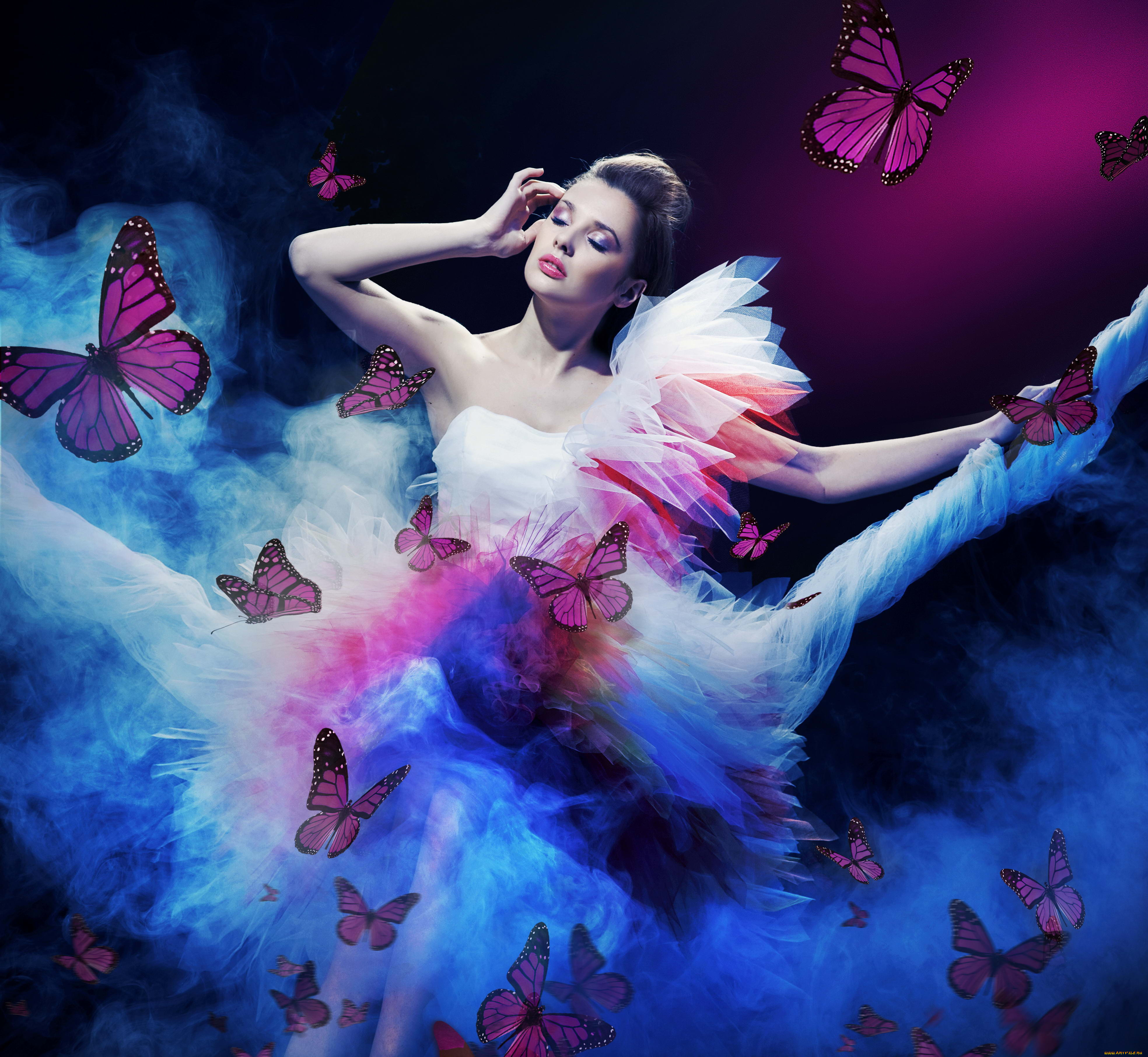 -Unsort, Креатив, девушки, unsort, креатив, бабочки