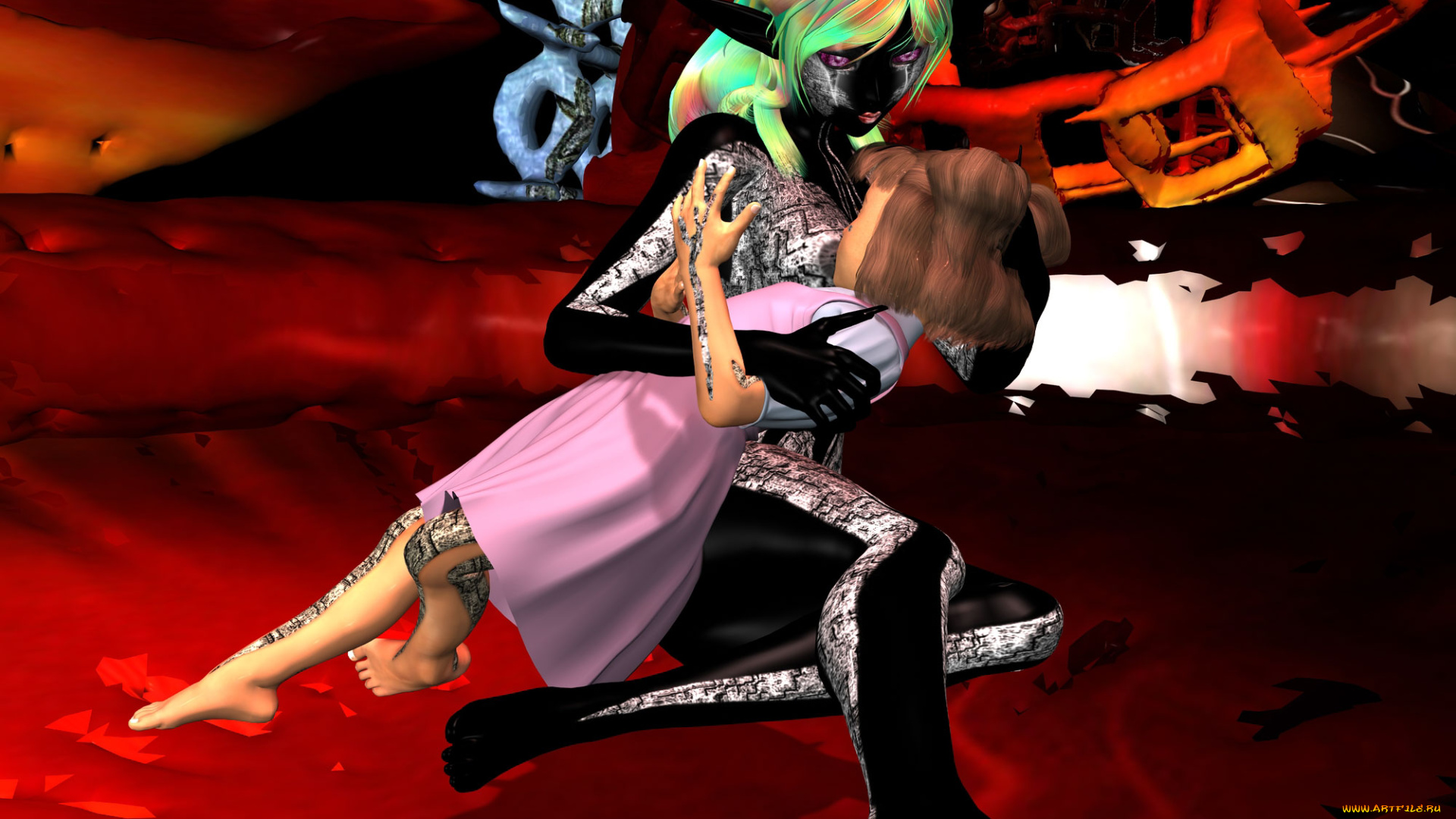 3д, графика, elves, эльфы, девушка, эльфийка