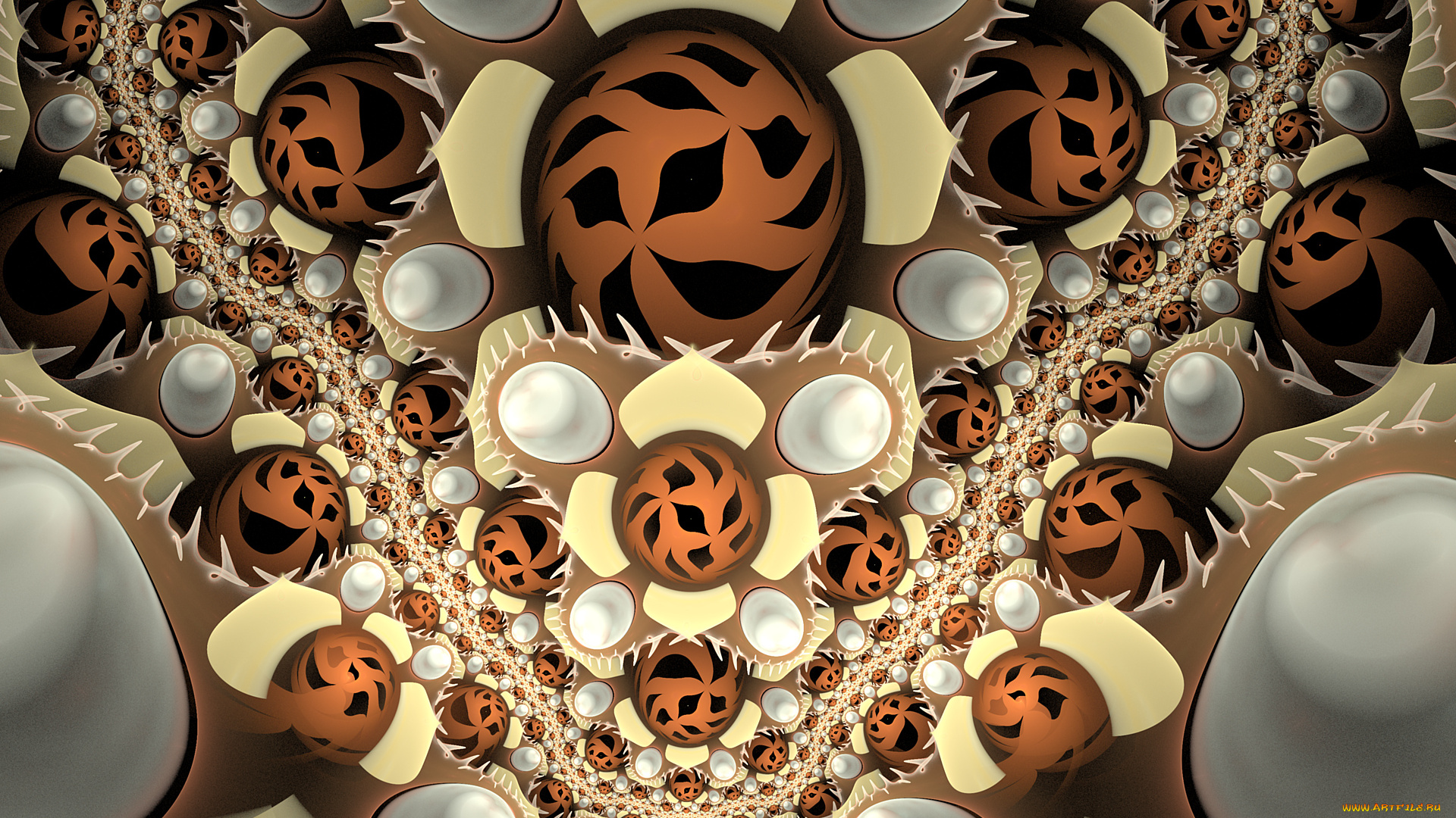 3д, графика, fractal, фракталы, узор