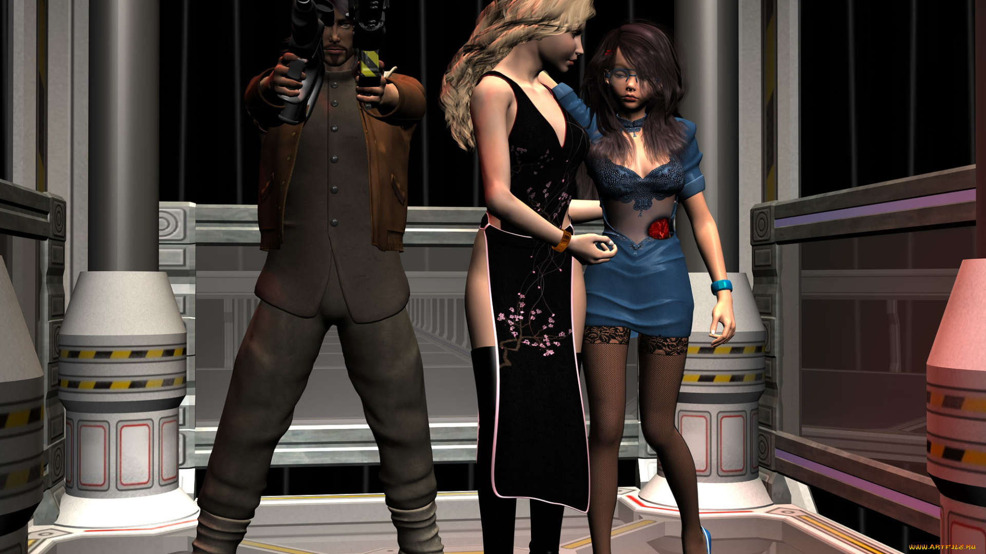 3д, графика, people, люди, девушки