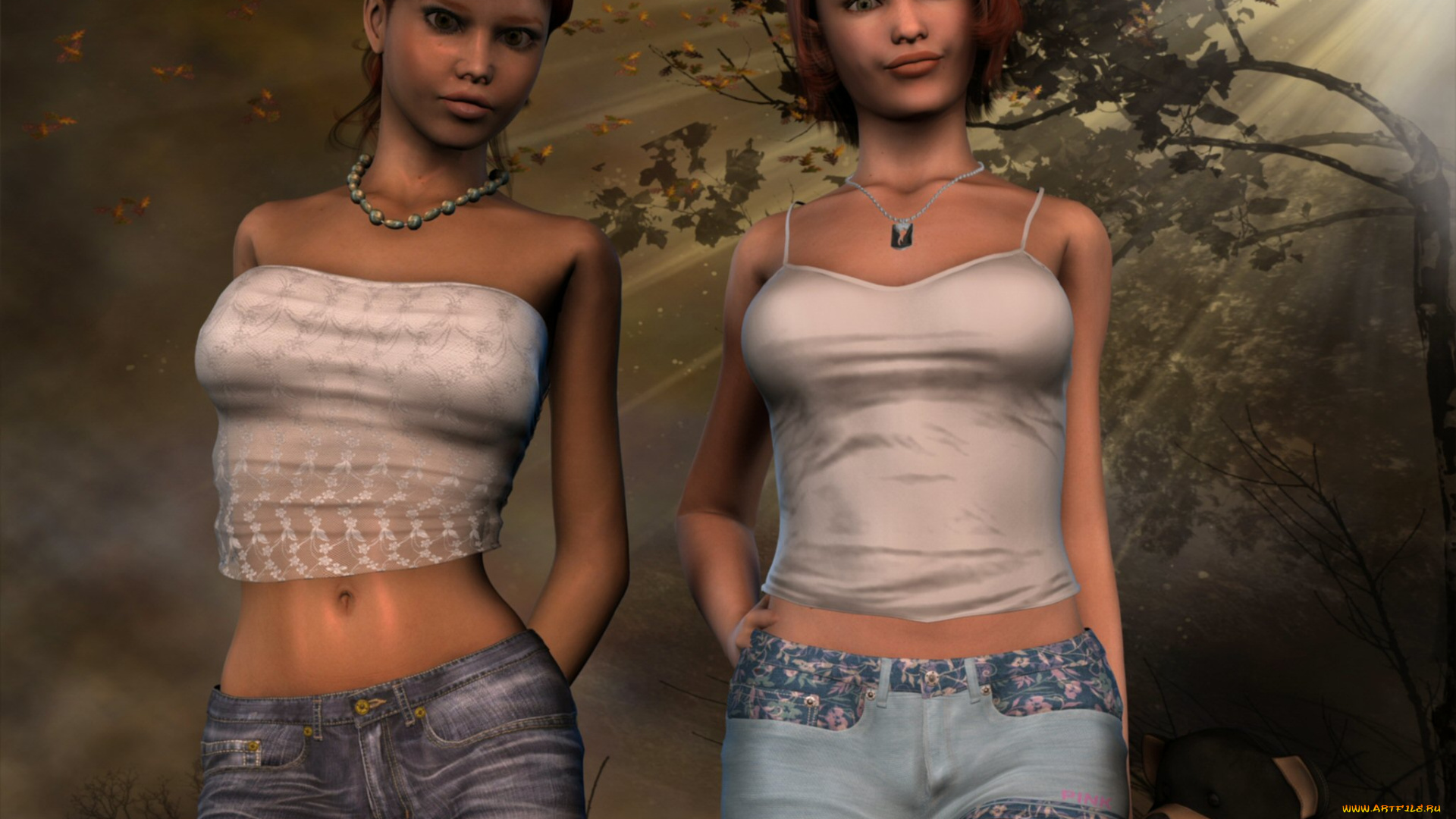 3д, графика, people, люди, девушки