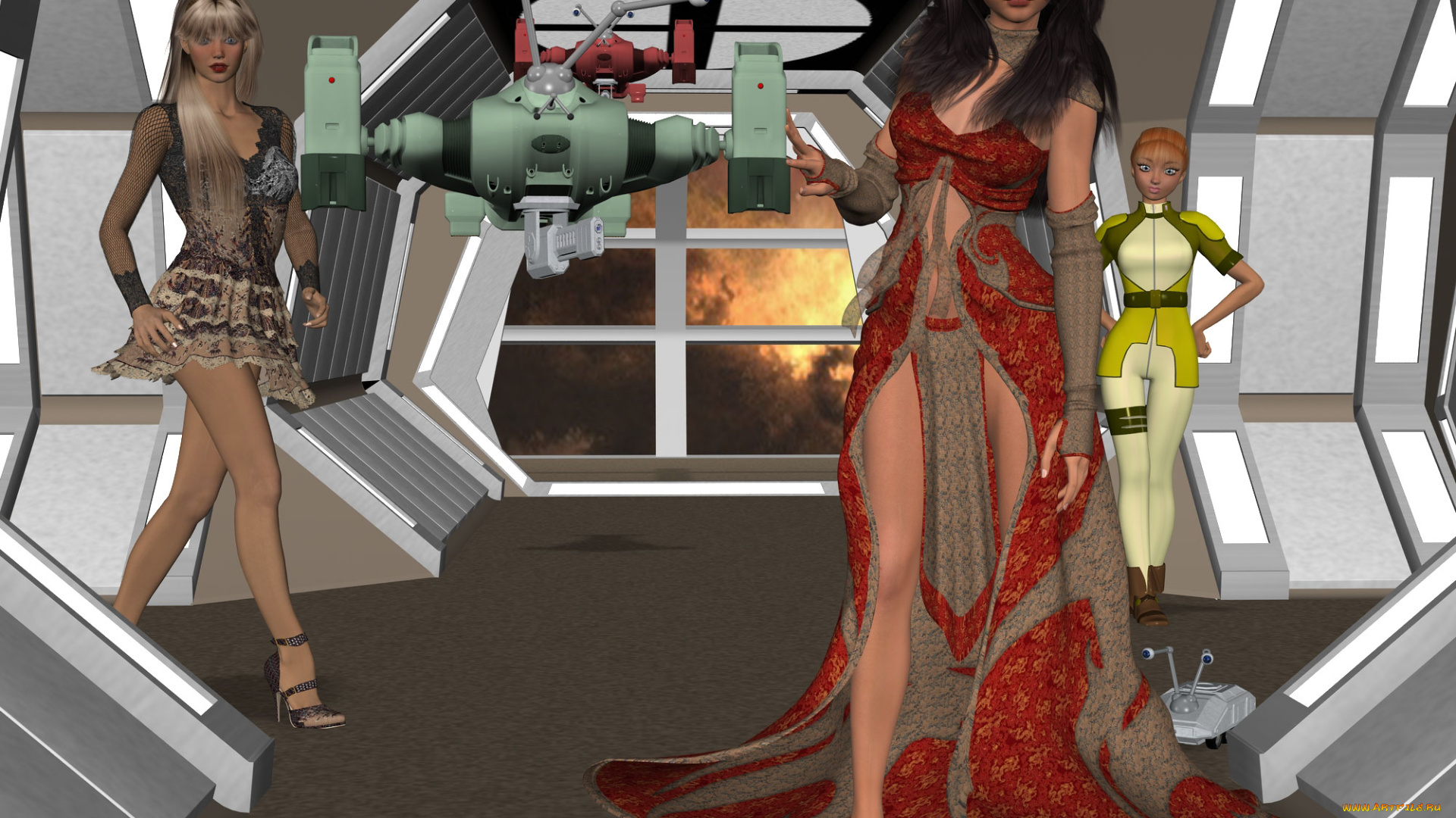 3д, графика, people, люди, девушки