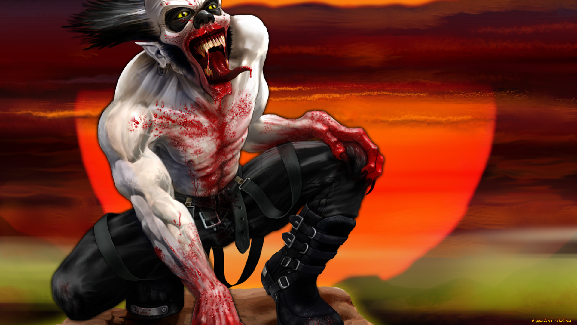 фэнтези, демоны, клоун