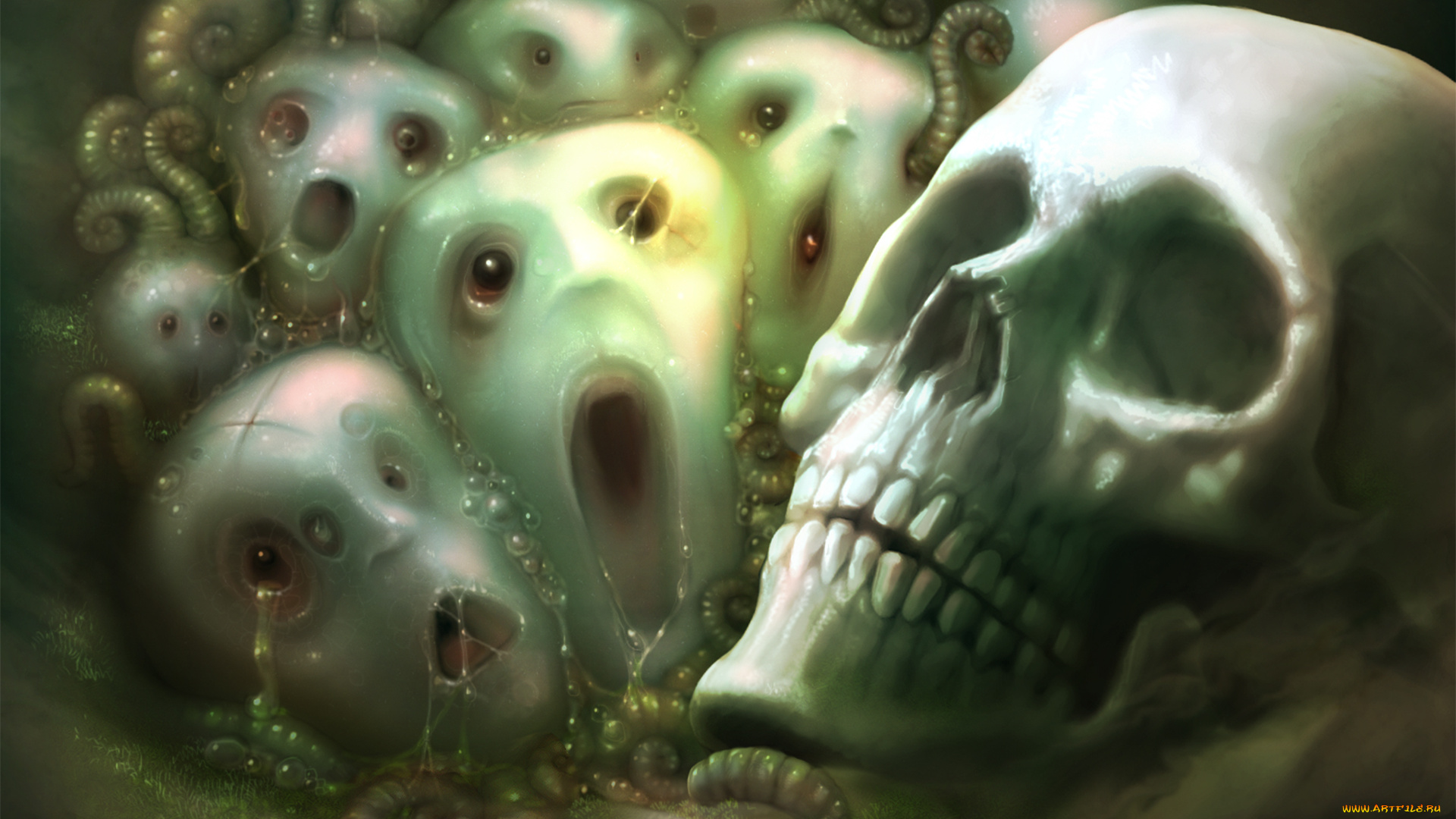 фэнтези, нежить, череп