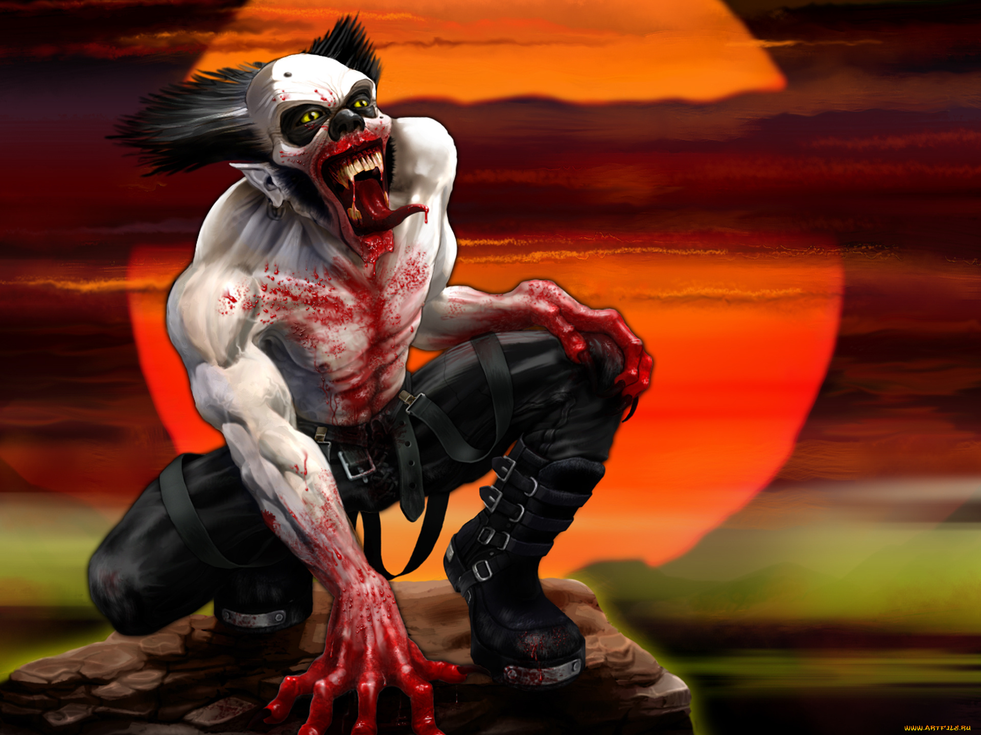 фэнтези, демоны, клоун