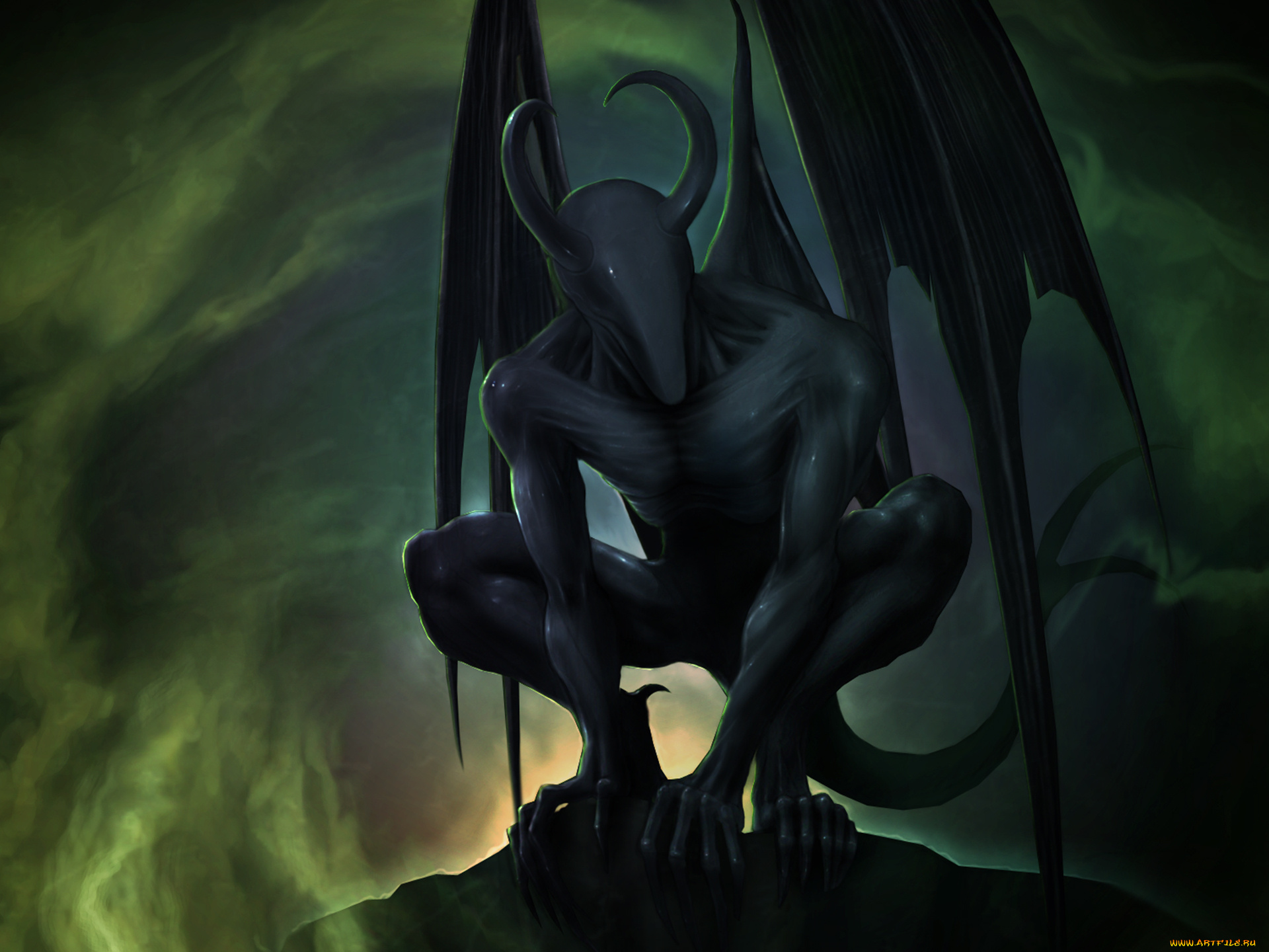 фэнтези, демоны, крылья