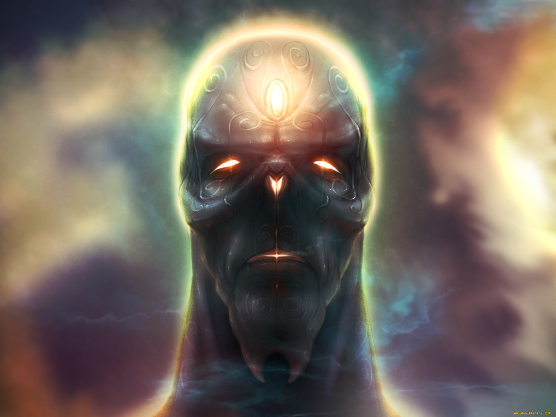 фэнтези, существа, свечение