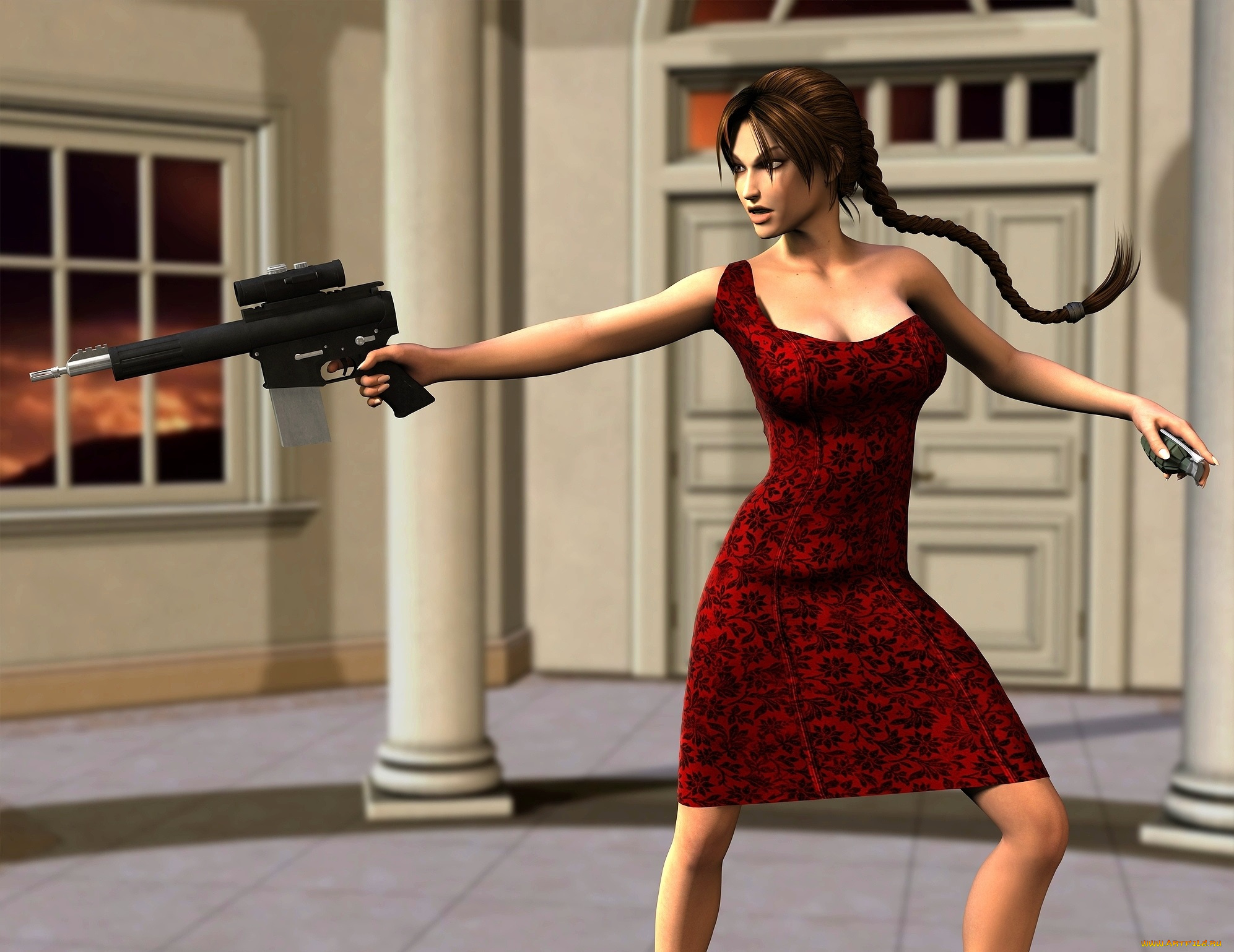 3д, графика, people, люди, оружие