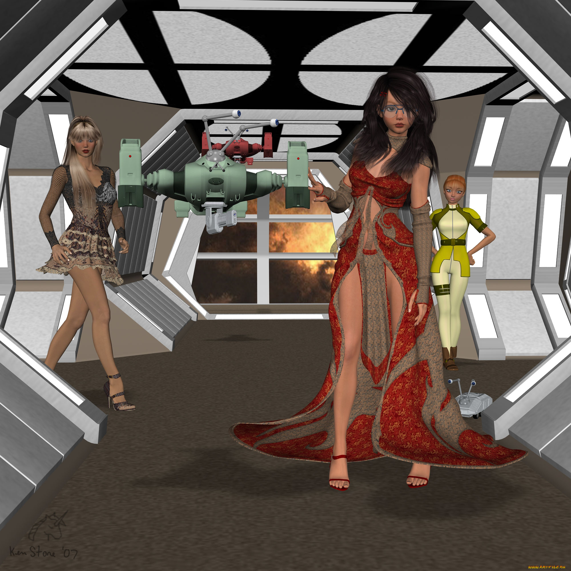 3д, графика, people, люди, девушки