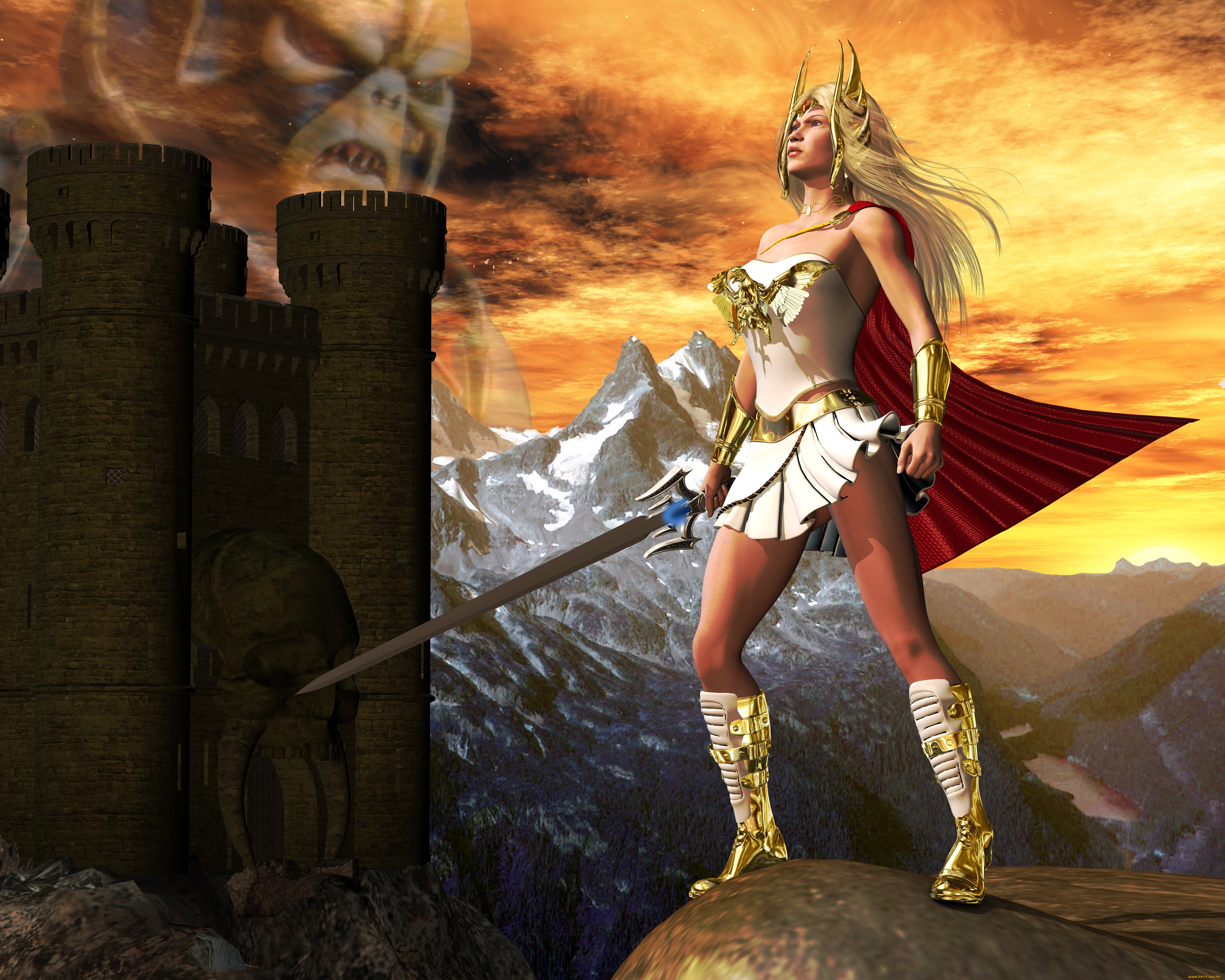 3д, графика, amazon, амазонки, левушка