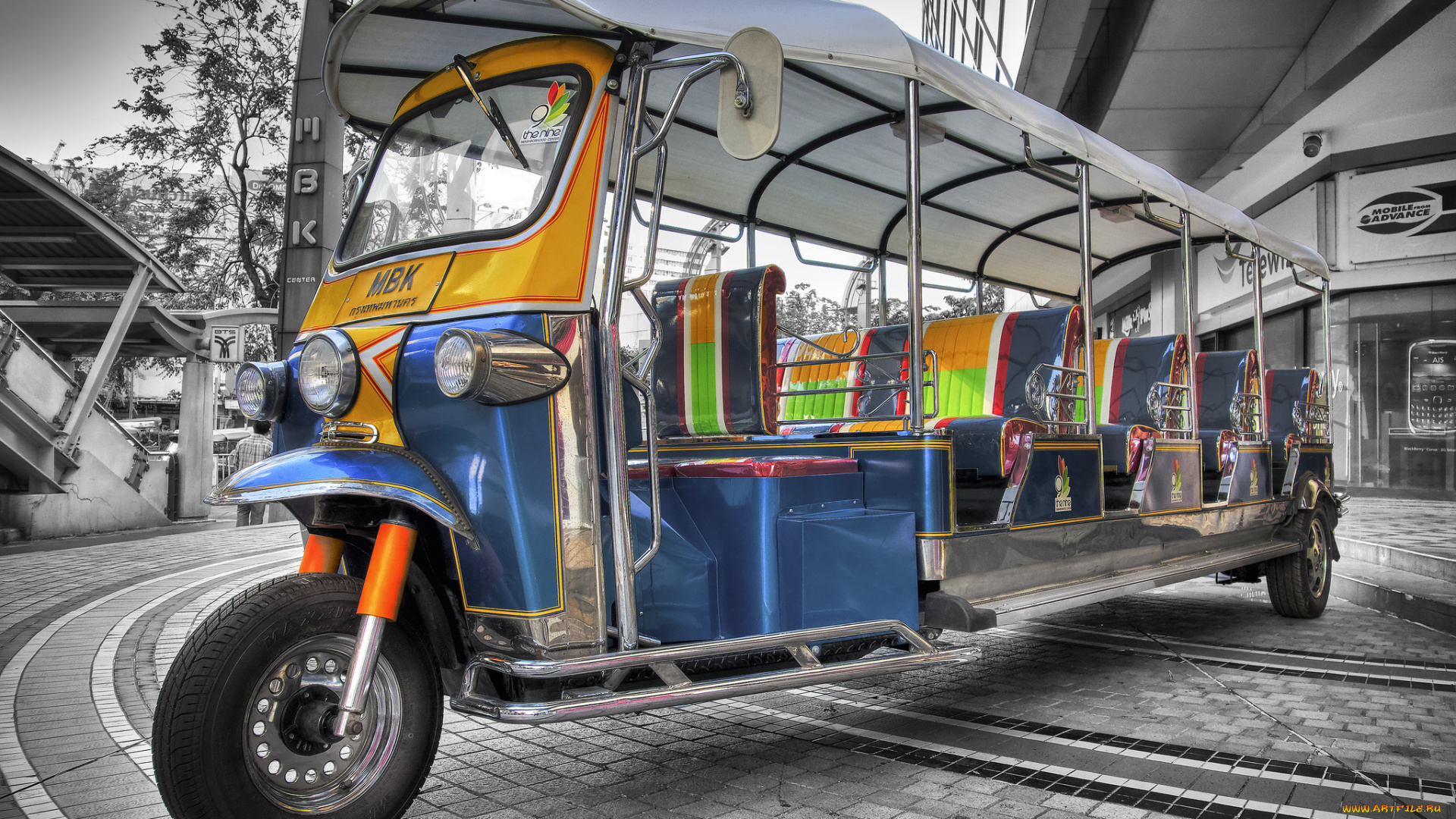 мотоциклы, трёхколёсные, мотоциклы, моторикша