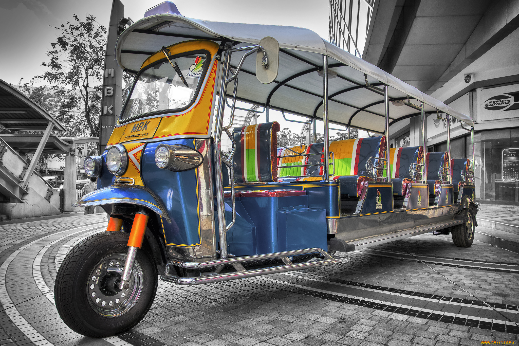 мотоциклы, трёхколёсные, мотоциклы, моторикша