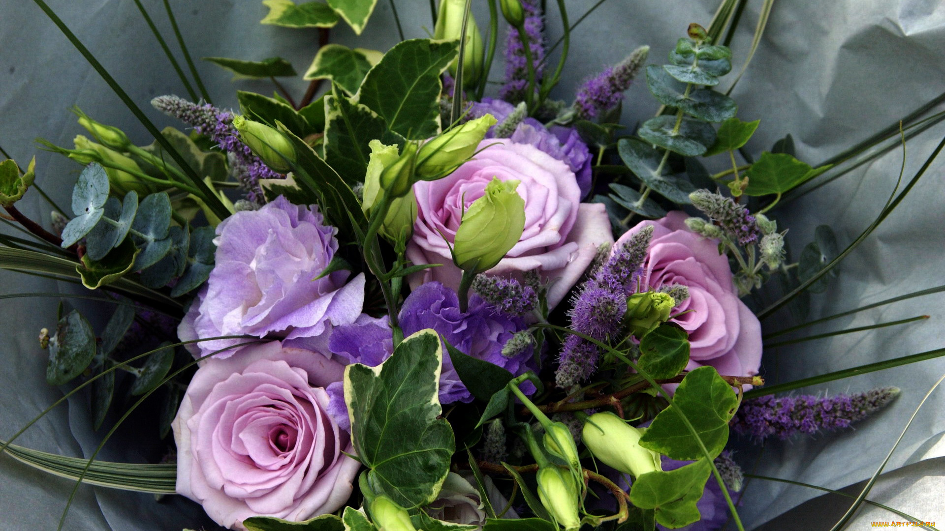 цветы, букеты, , композиции, эустома, розы