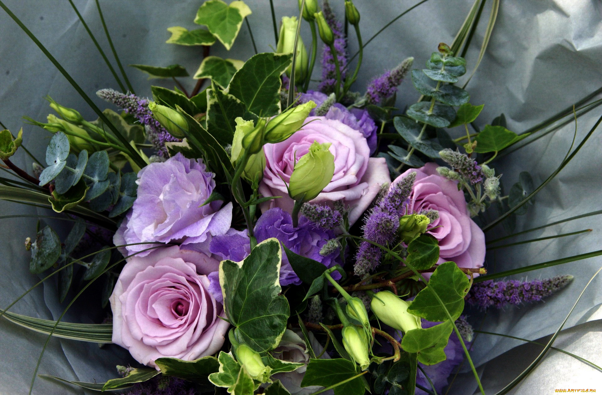 цветы, букеты, , композиции, эустома, розы