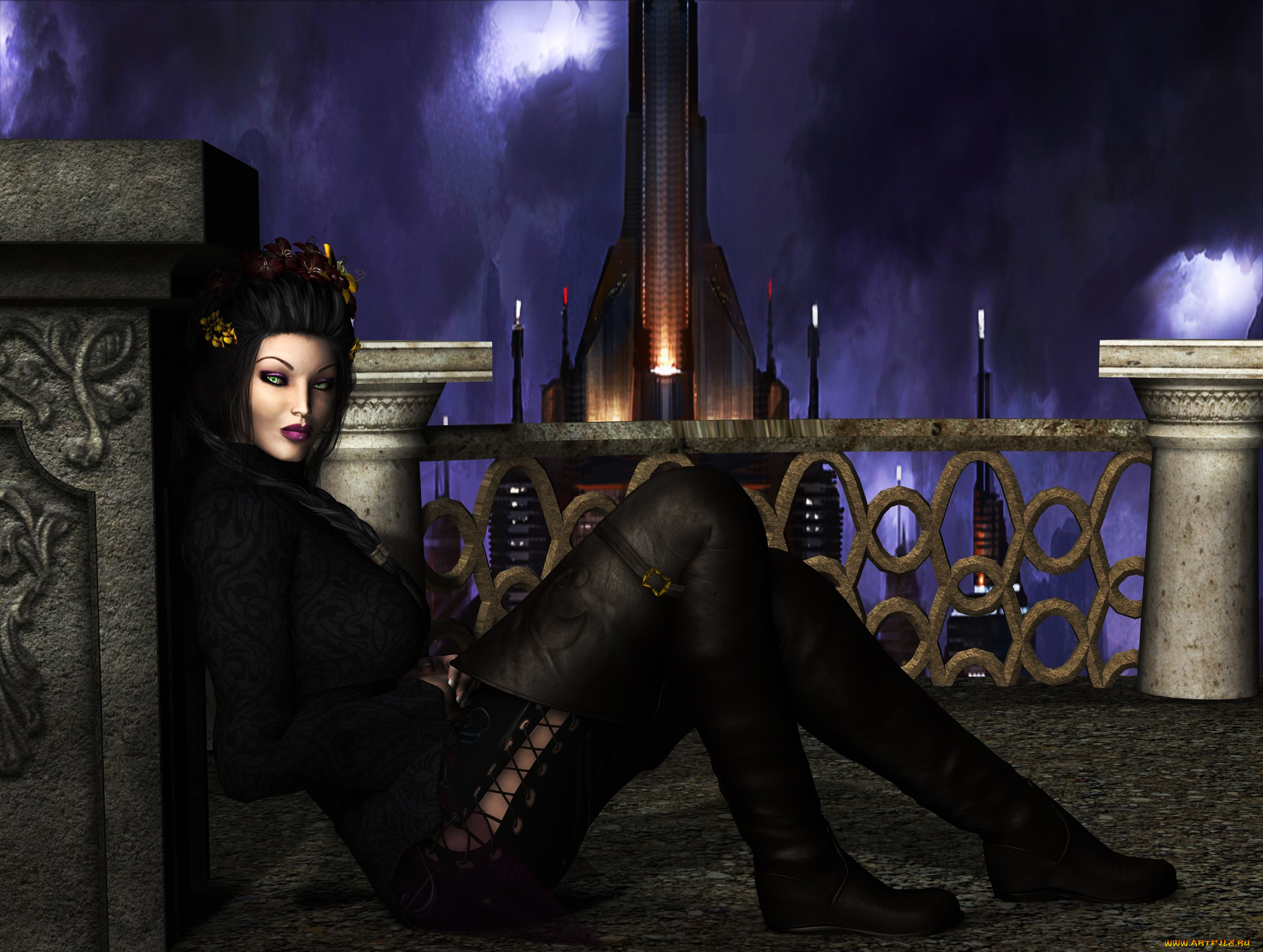 3д, графика, люди, , people, фон, взгляд, девушка