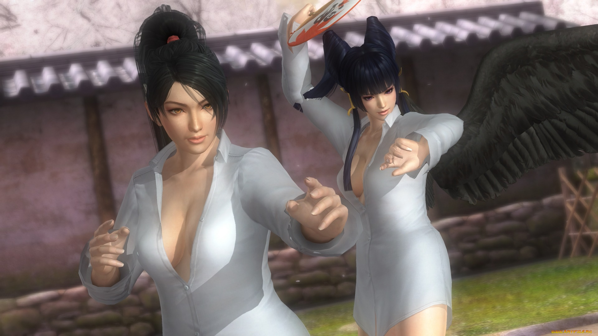 3д, графика, аниме, , anime, поза, фон, взгляд, девушка, ангел