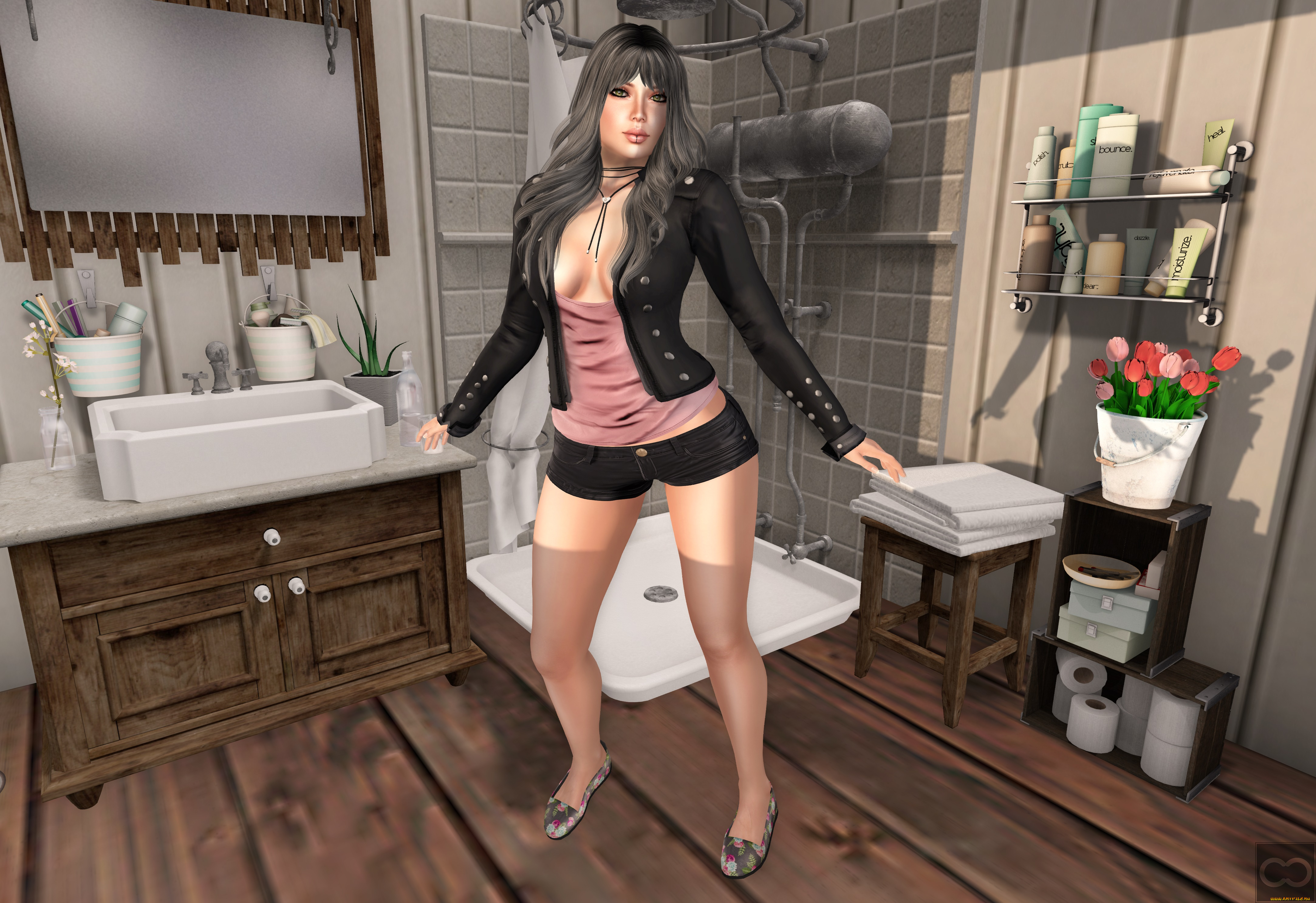 3д, графика, люди, , people, фон, взгляд, девушка