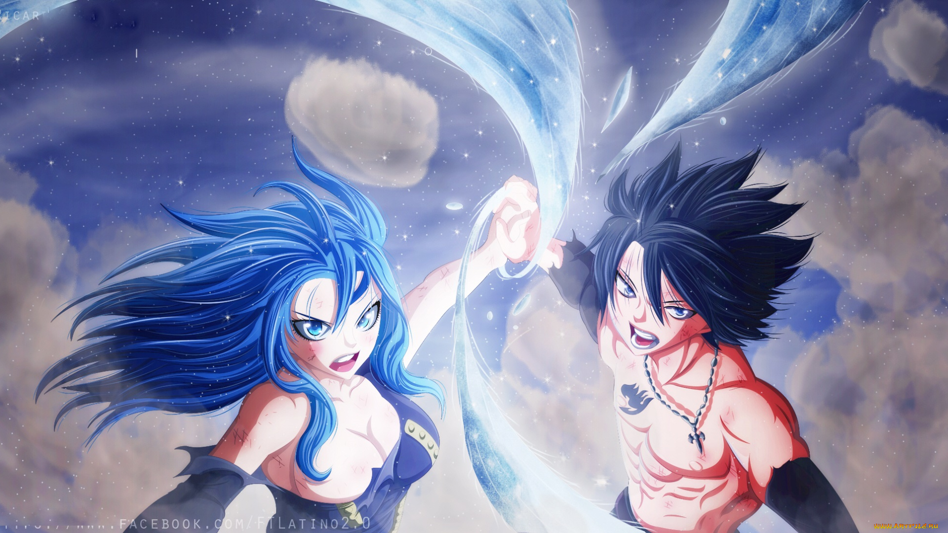 аниме, fairy, tail, хвост, феи