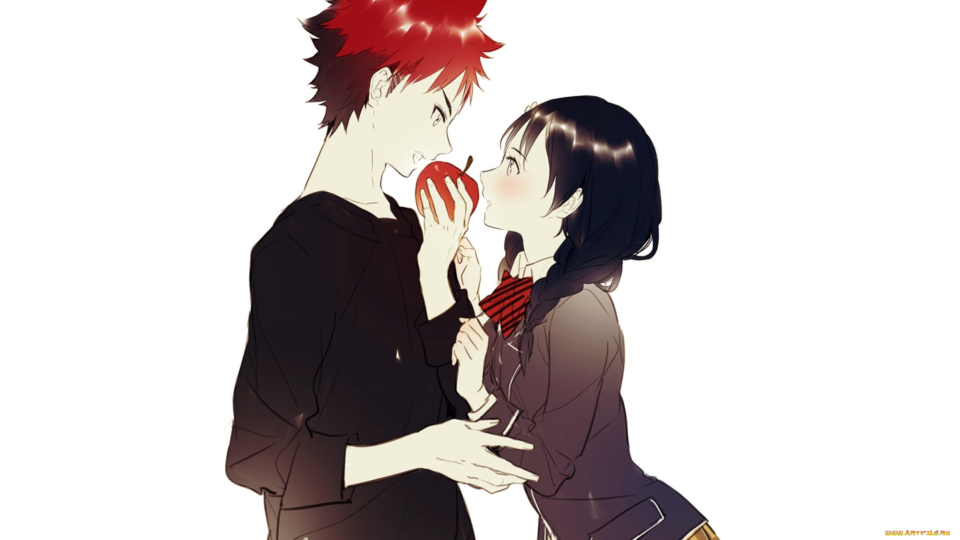 аниме, shokugeki, no, soma, двое
