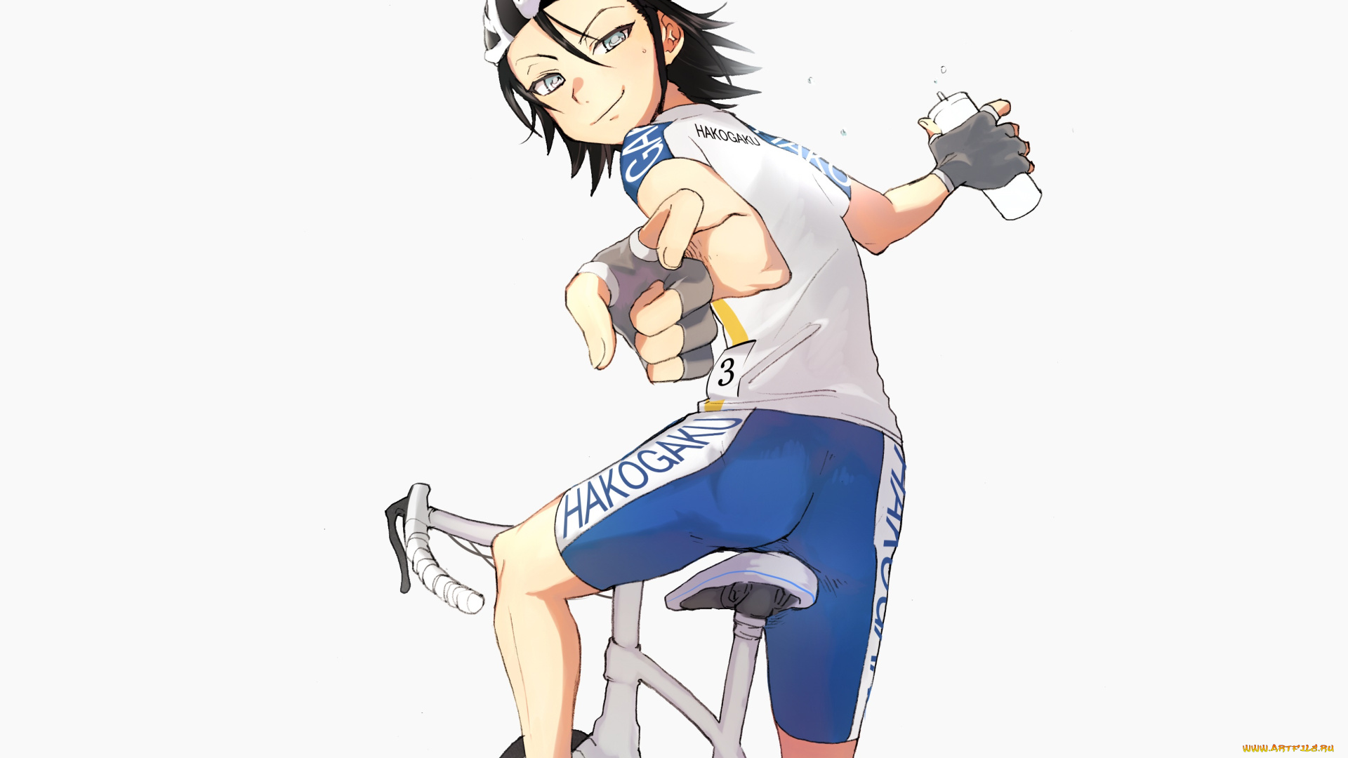 аниме, yowamushi, pedal, парень