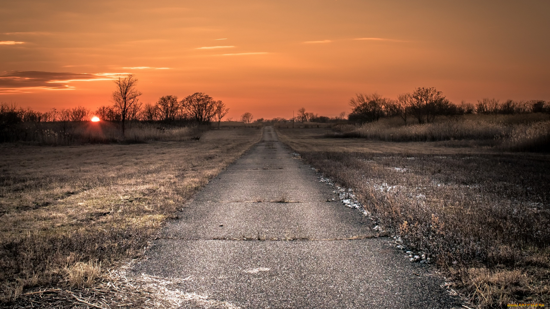 природа, дороги, мрак, ночь, дорога